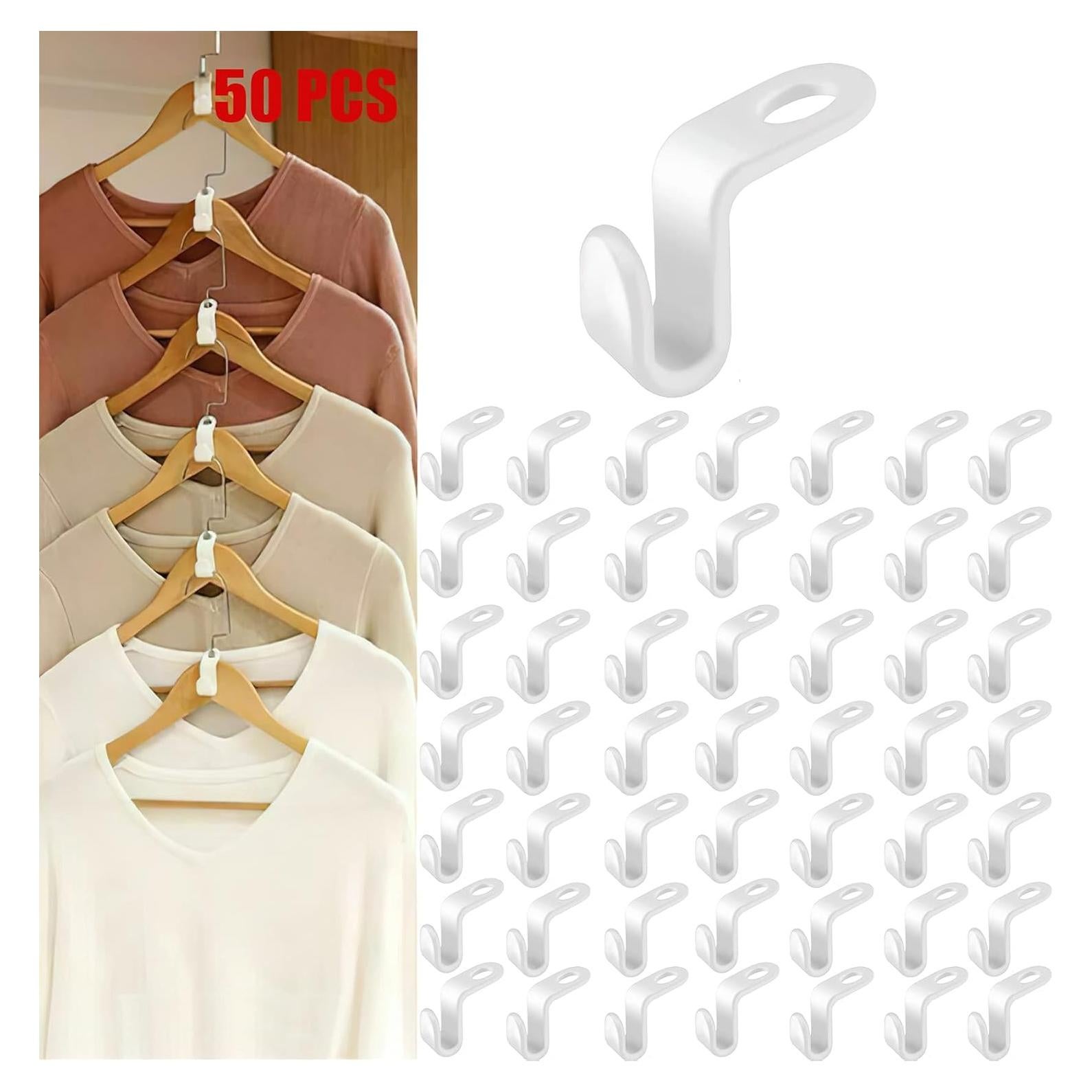 Ganchos Conectores para Perchas UCCM 50PCS Ahorra Espacio