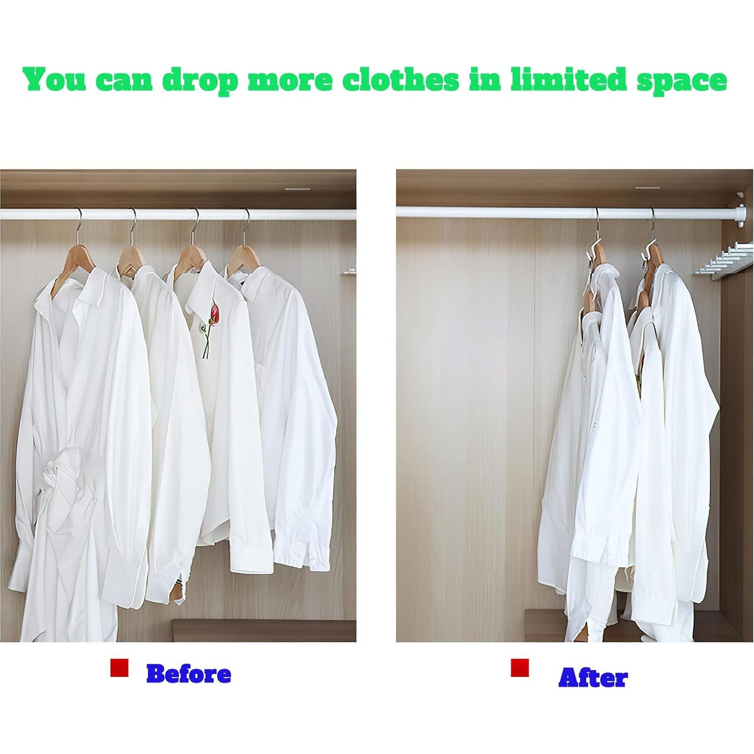 Ganchos Conectores para Perchas UCCM 50PCS Ahorra Espacio