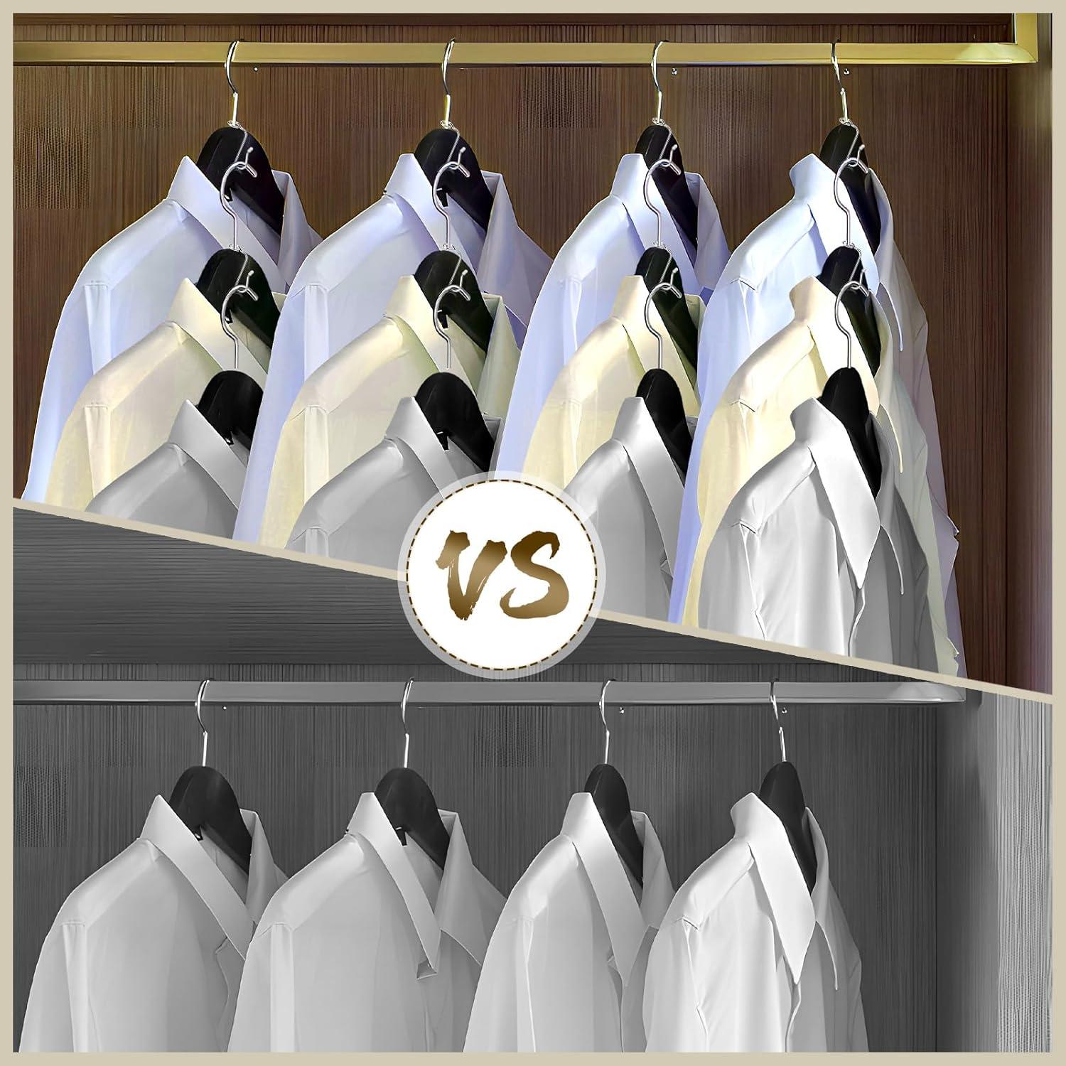 50 Ganchos Conectores de Percha Metálicos Sankoly Plata 8.7 mm