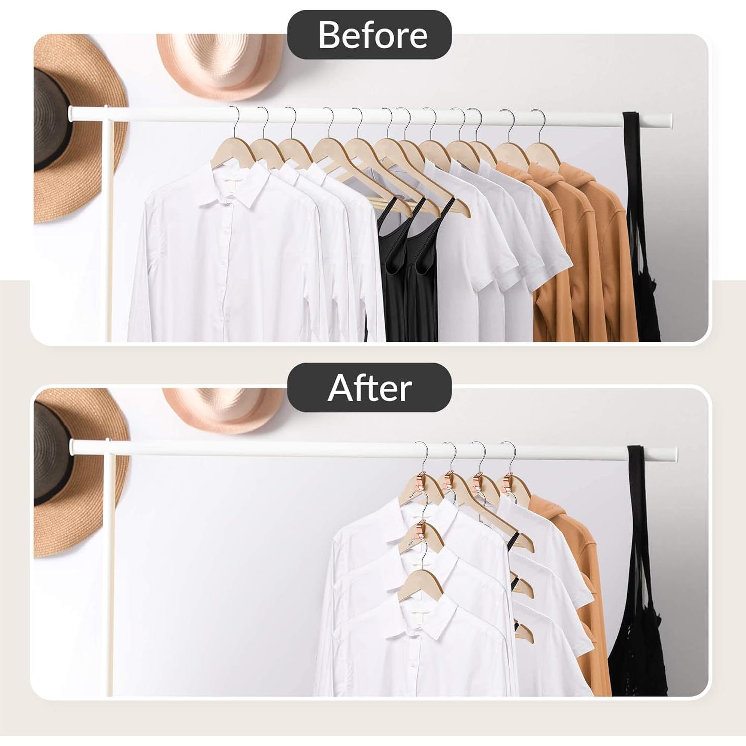 Ganchos Conectores de Perchas ZEDODIER 20 Piezas Metal Oro Rosa