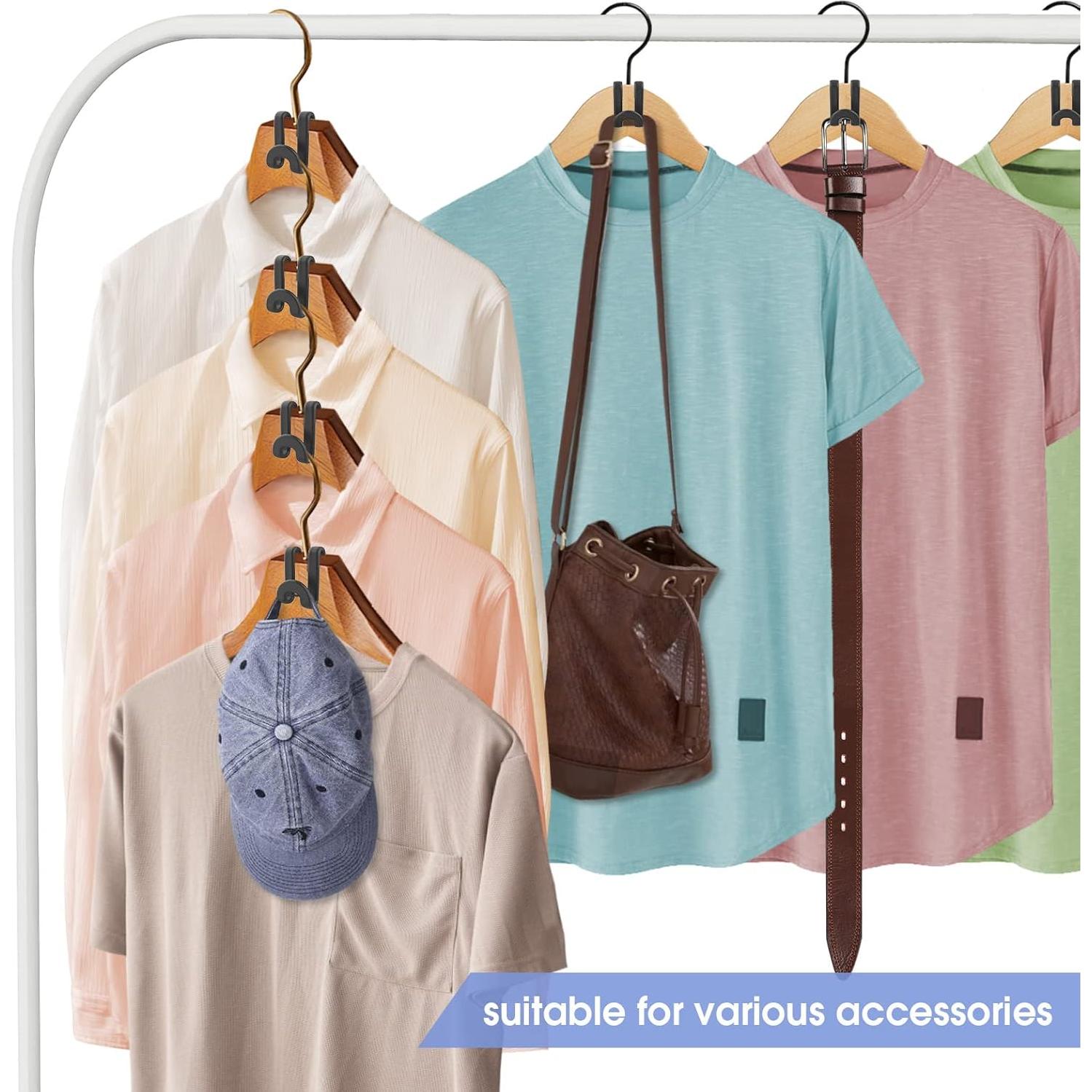 100 Ganchos Conectores para Perchas Besslly Negro 5 kg