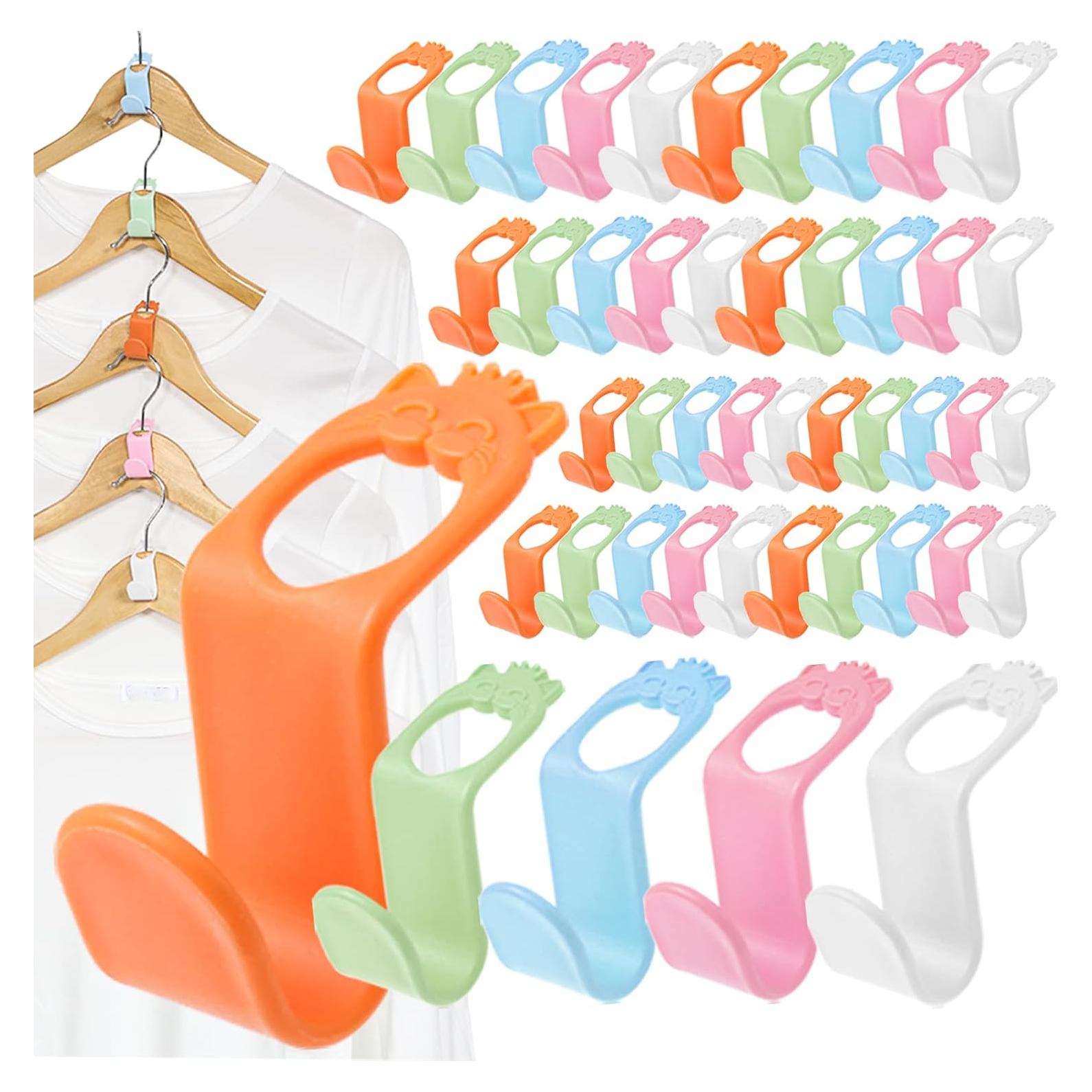 Ganchos Extensores SLMT 50PCS Ahorra Espacio para Closet
