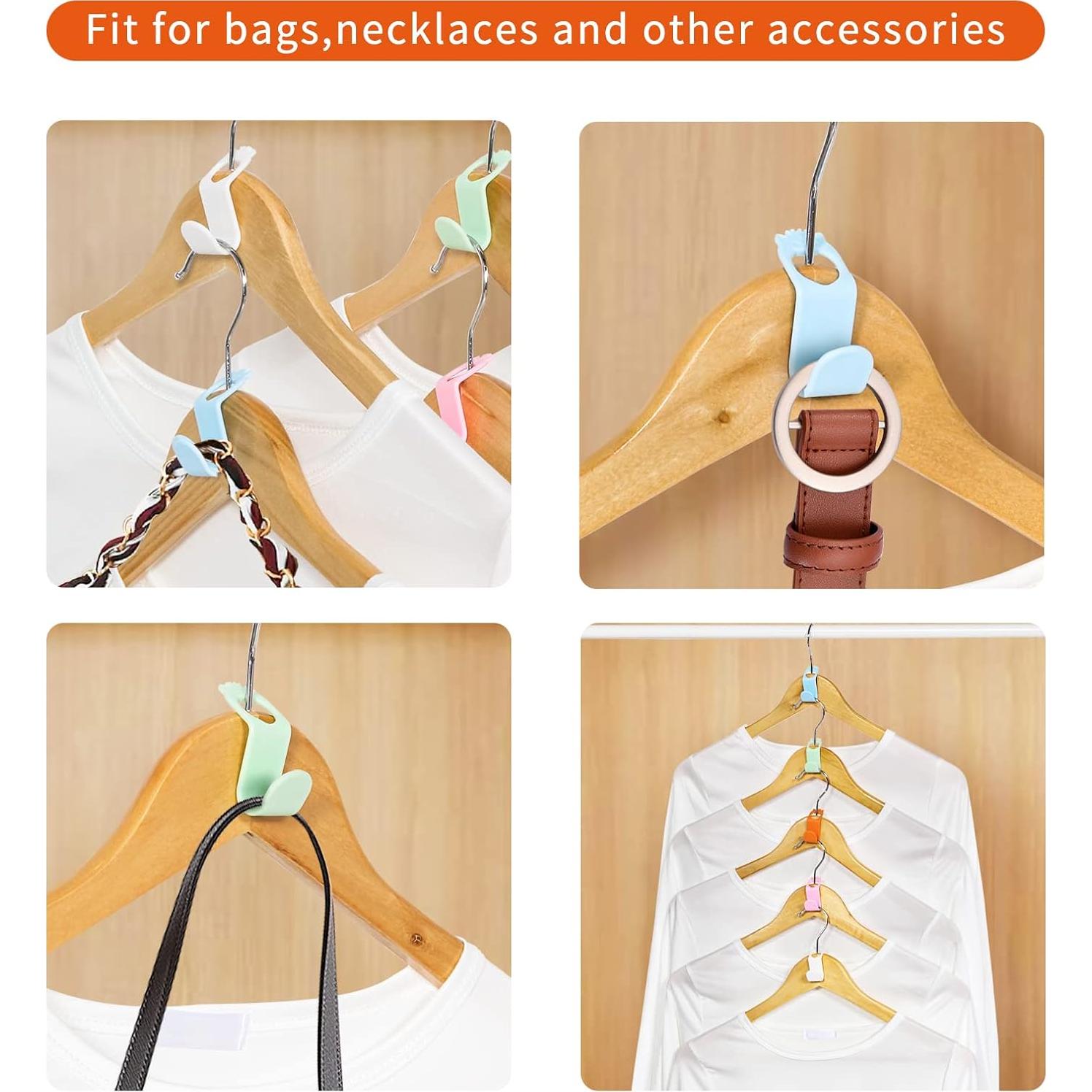 Ganchos Extensores SLMT 50PCS Ahorra Espacio para Closet