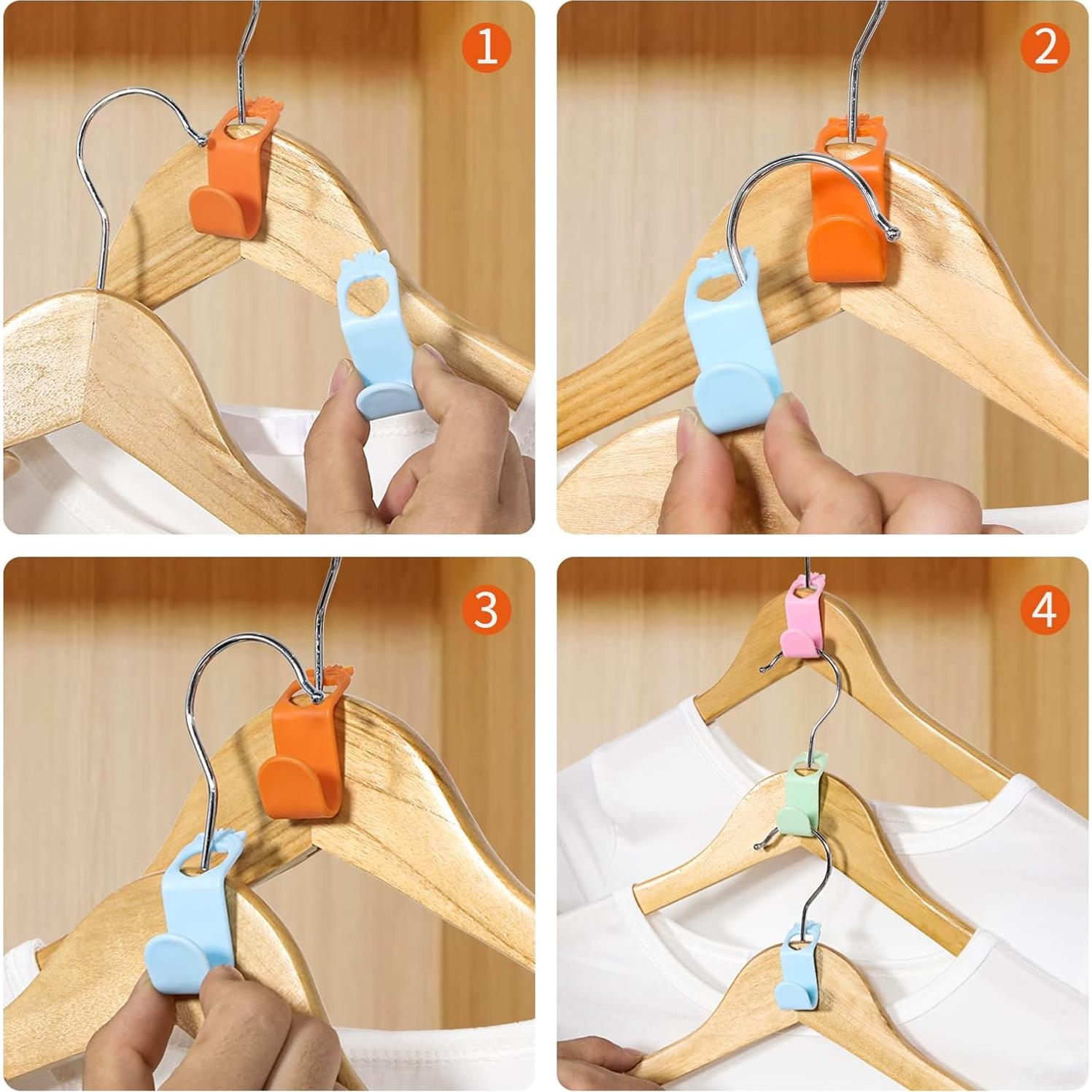 Ganchos Extensores SLMT 50PCS Ahorra Espacio para Closet