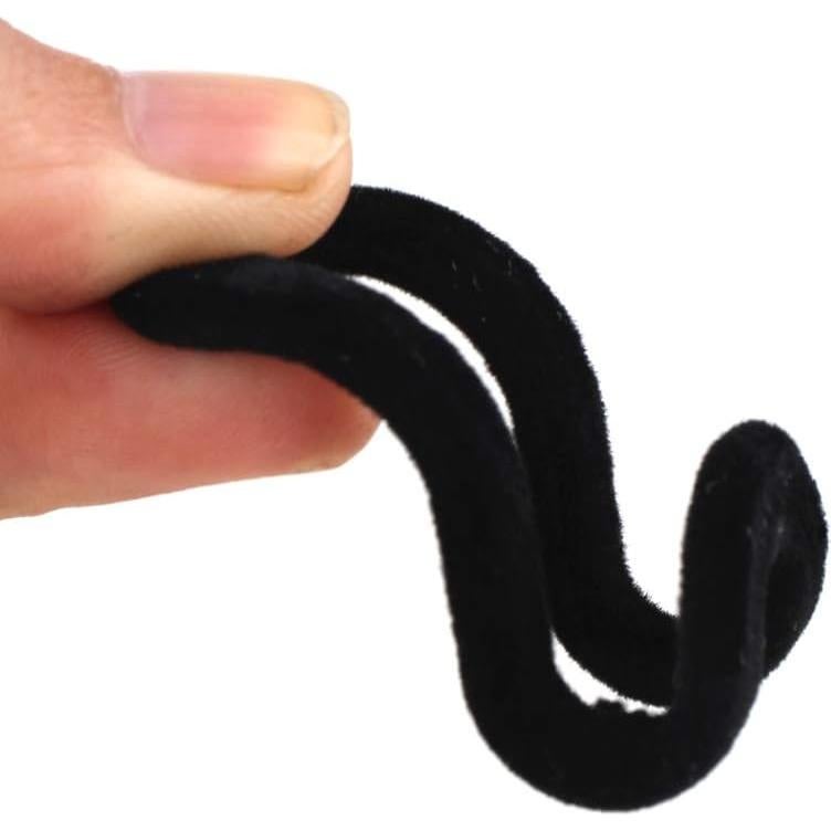 Ganchos Conectores de Terciopelo WARMBUY, 40 Piezas, Negro