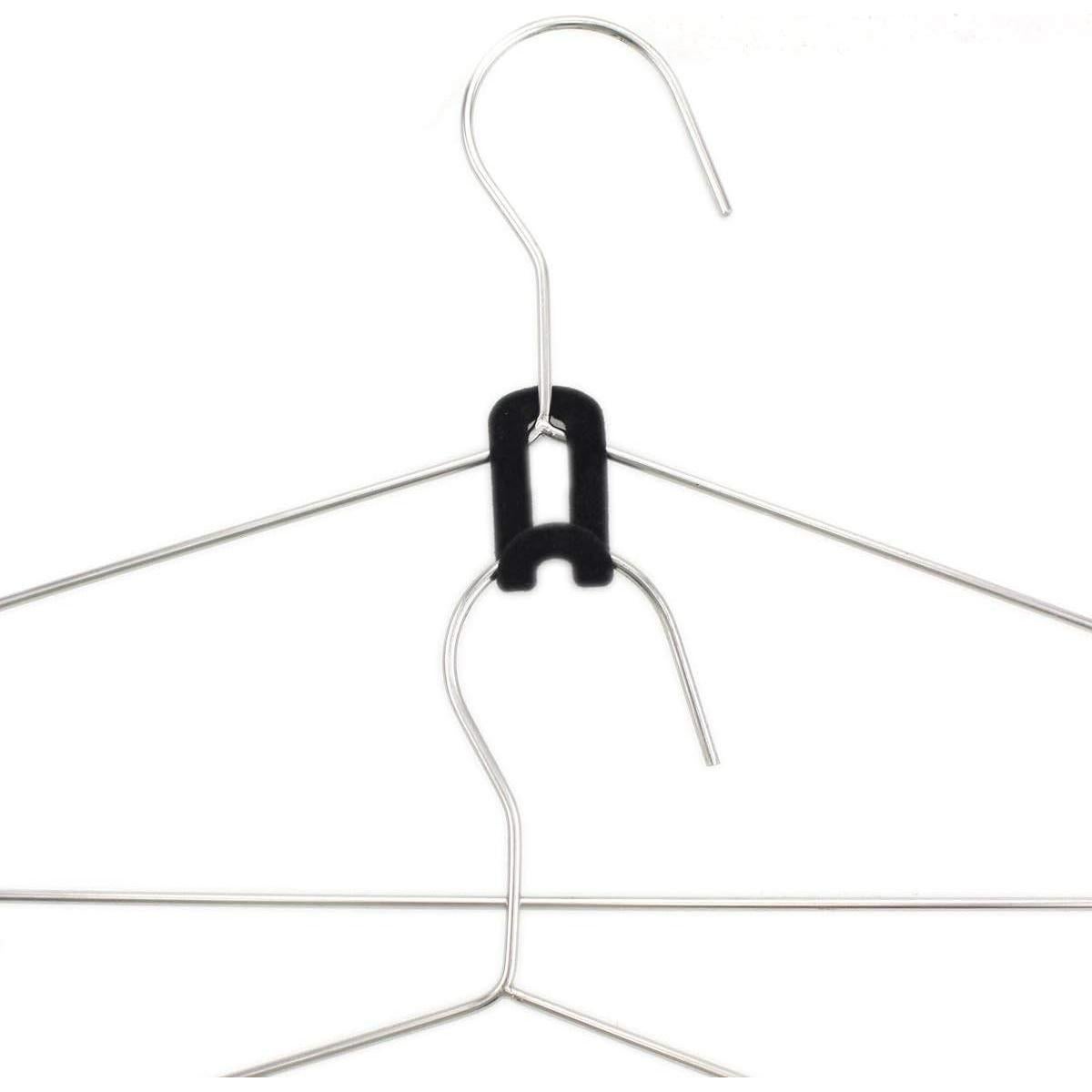 Ganchos Conectores de Terciopelo WARMBUY, 40 Piezas, Negro