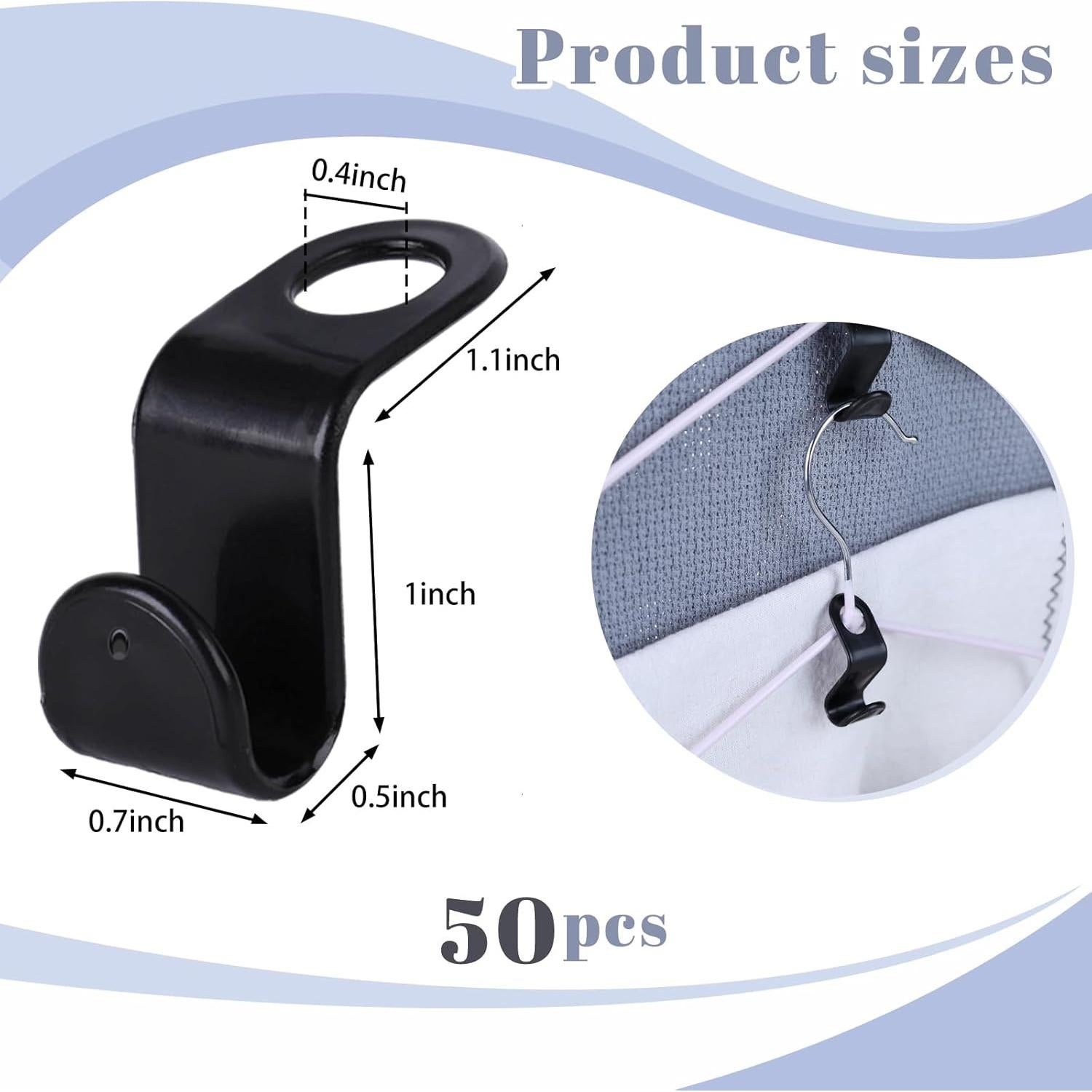 Ganchos Conectores de Ropa MCPINKY 50PCS Ahorra Espacio