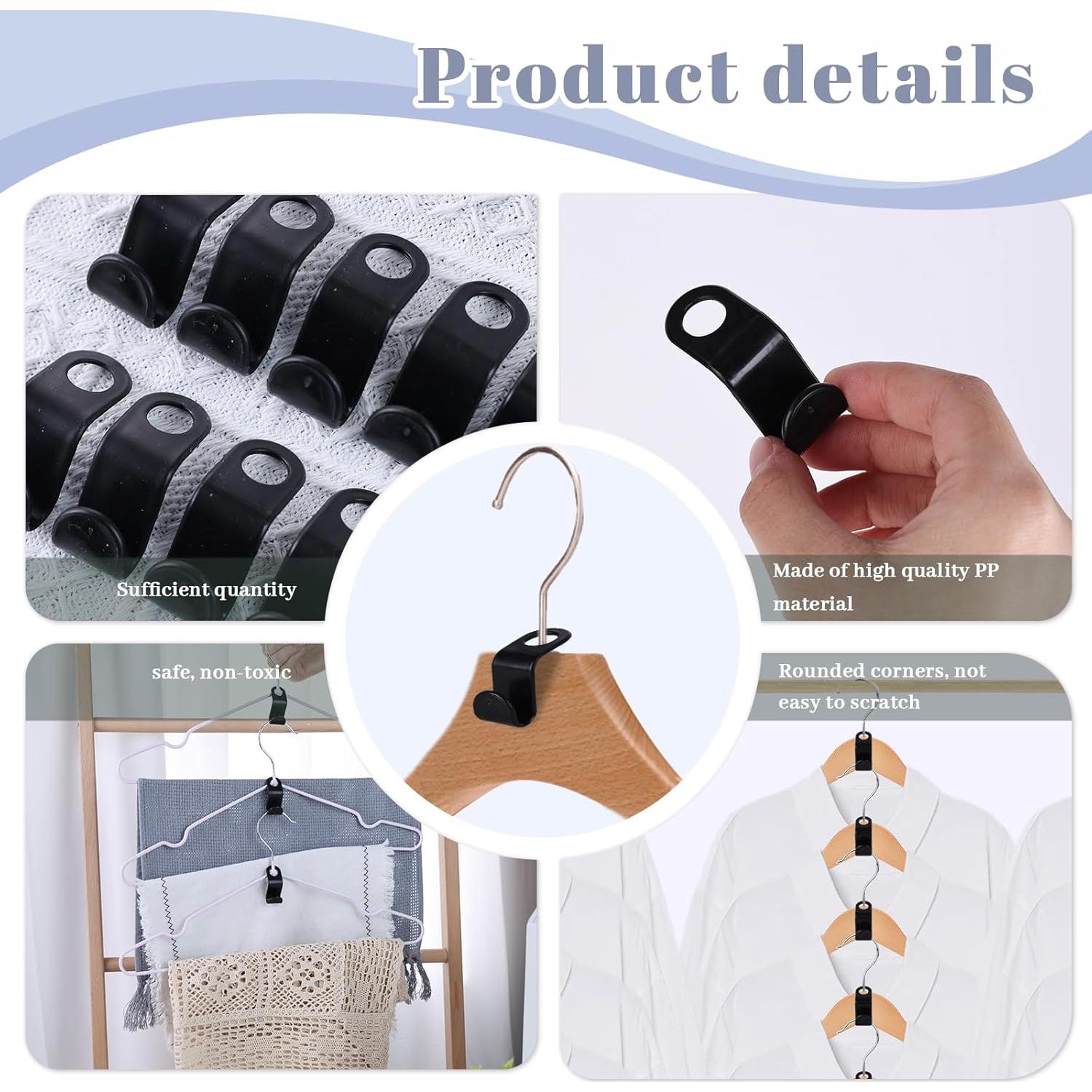 Ganchos Conectores de Ropa MCPINKY 50PCS Ahorra Espacio