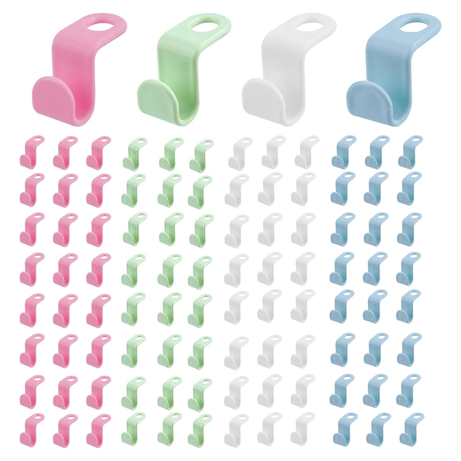 100 Ganchos Conectores para Perchas Daomong - Ahorra Espacio