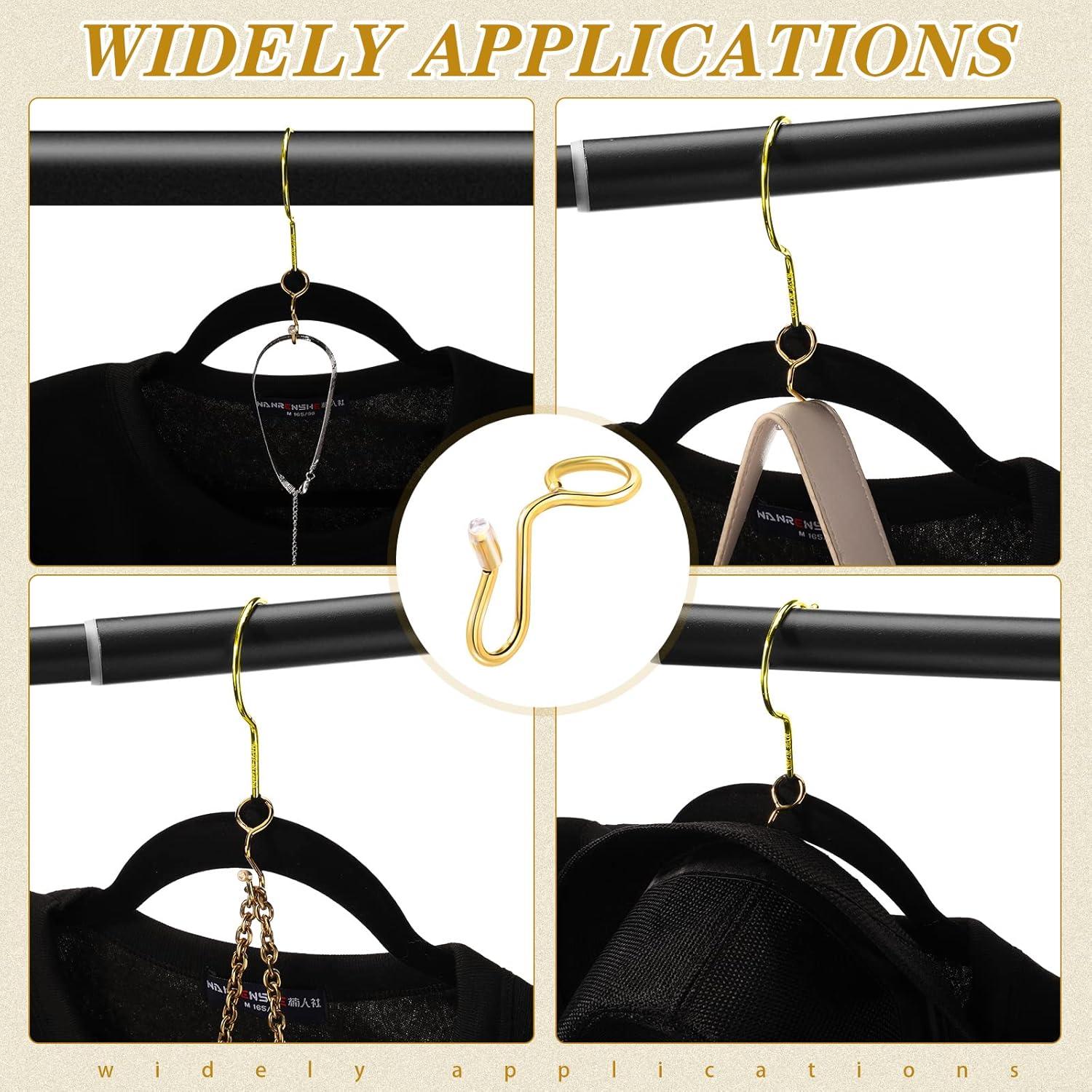 Ganchos Conectores de Perchas Sratte 50 Piezas Dorado