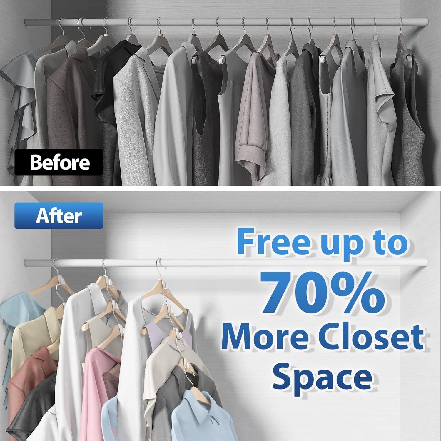 Ganchos Organizadores de Closet EastLink 18 Pcs Metal 27.2 kg