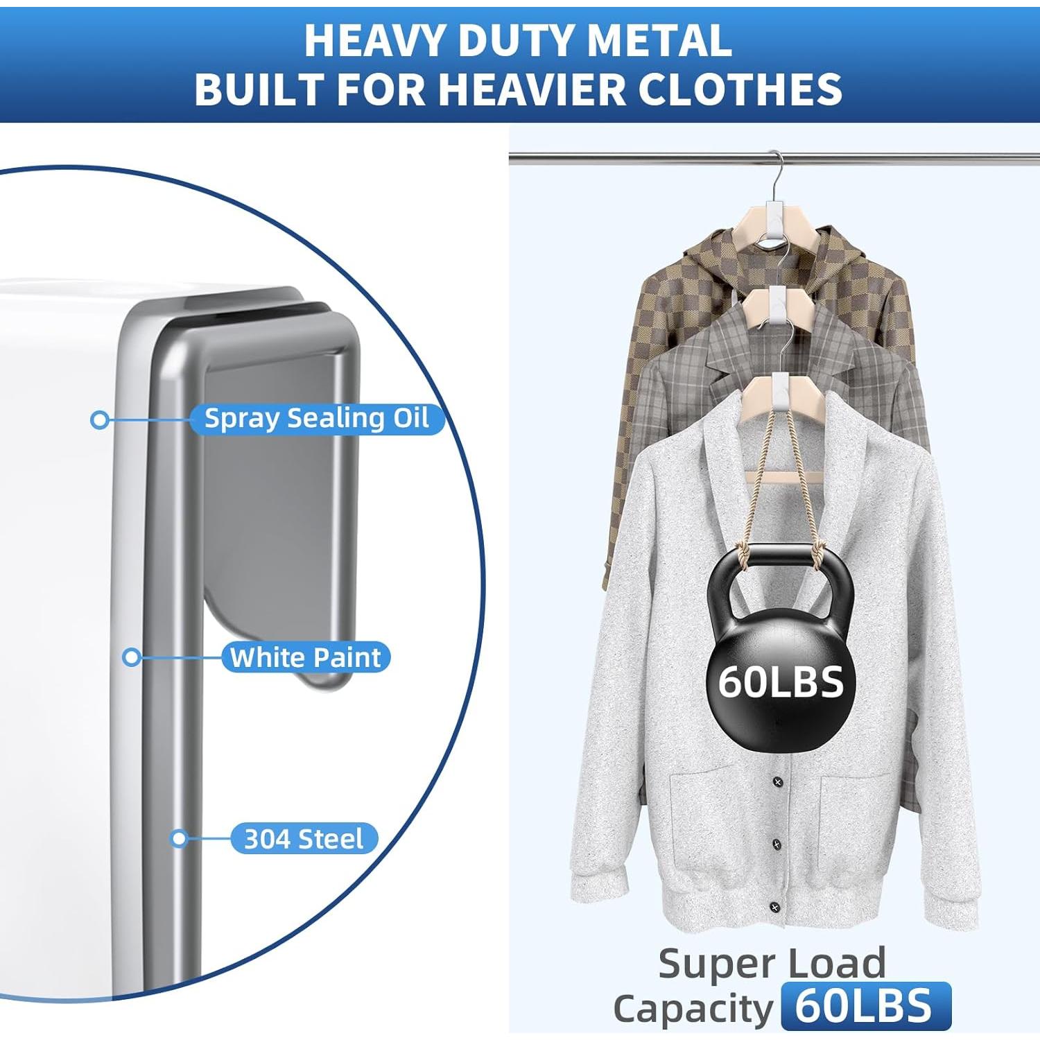 Ganchos Organizadores de Closet EastLink 18 Pcs Metal 27.2 kg