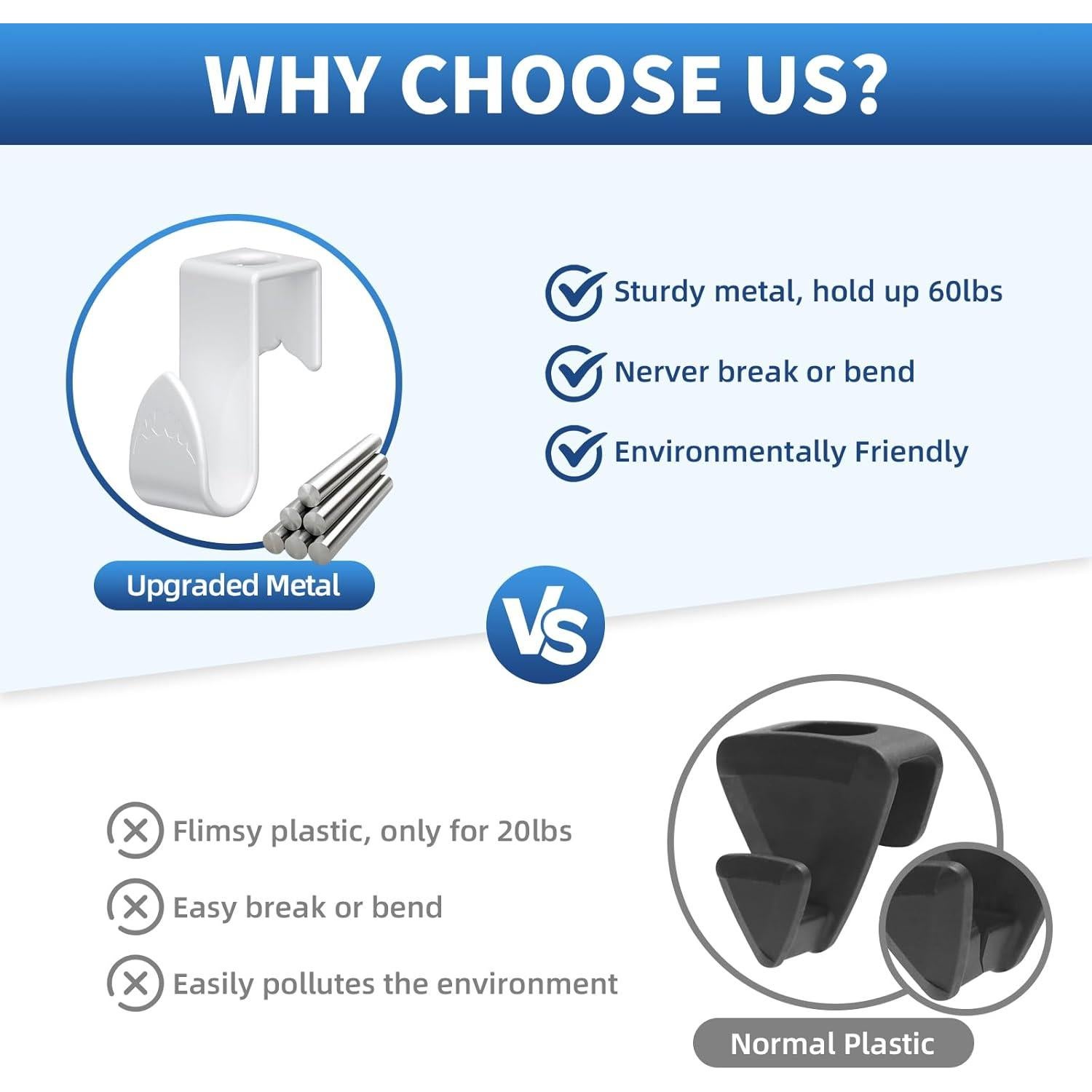 Ganchos Organizadores de Closet EastLink 18 Pcs Metal 27.2 kg