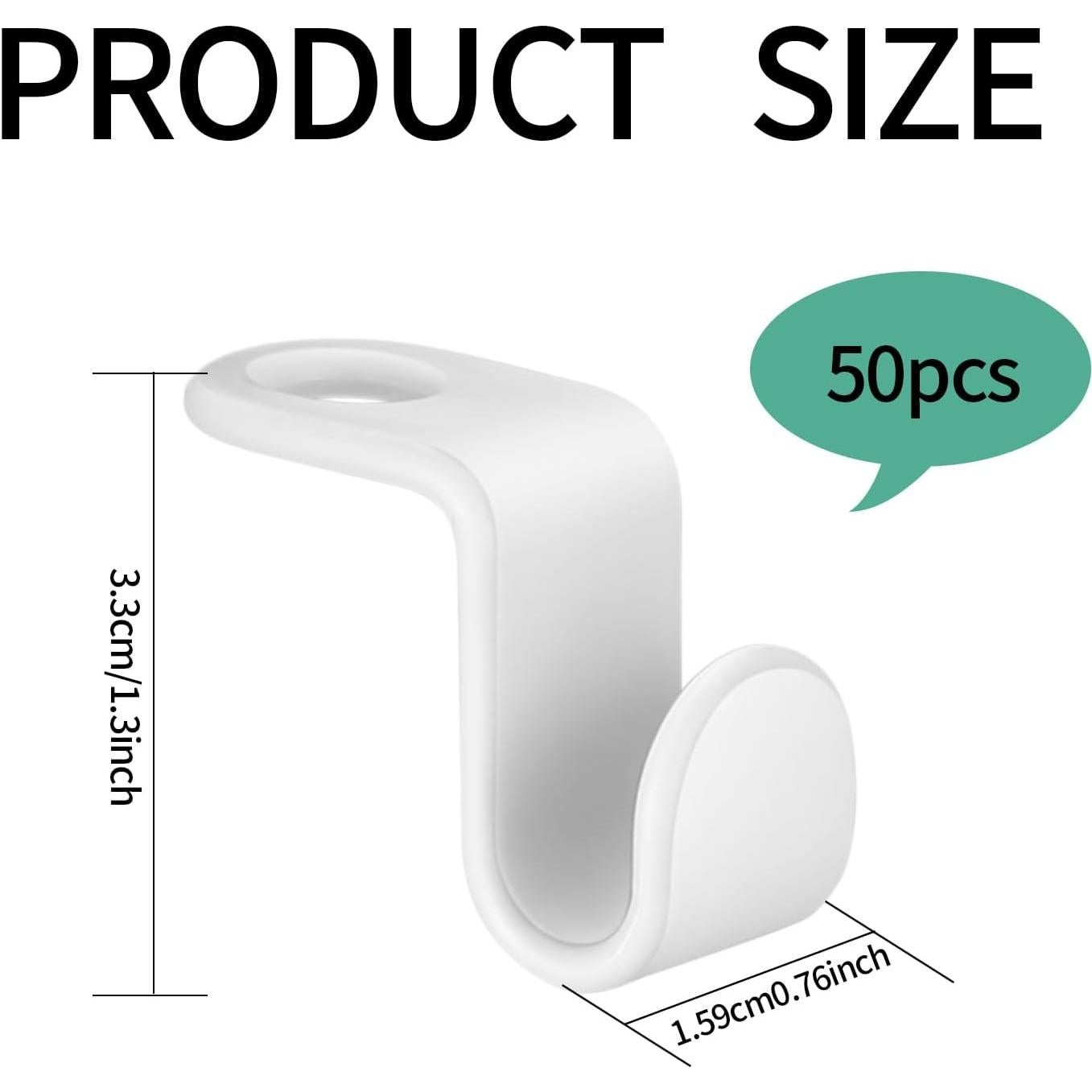 Ganchos Conectores para Perchas HexinYigjly - 50 Clips Ahorradores de Espacio