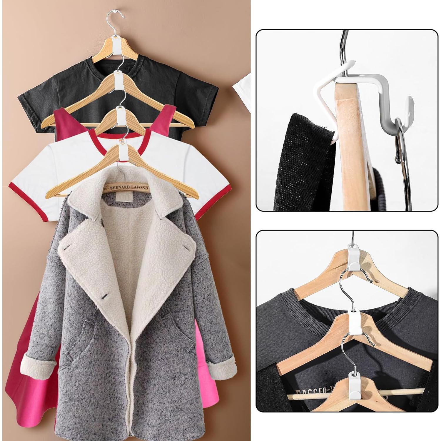 Ganchos Conectores para Perchas HexinYigjly - 50 Clips Ahorradores de Espacio