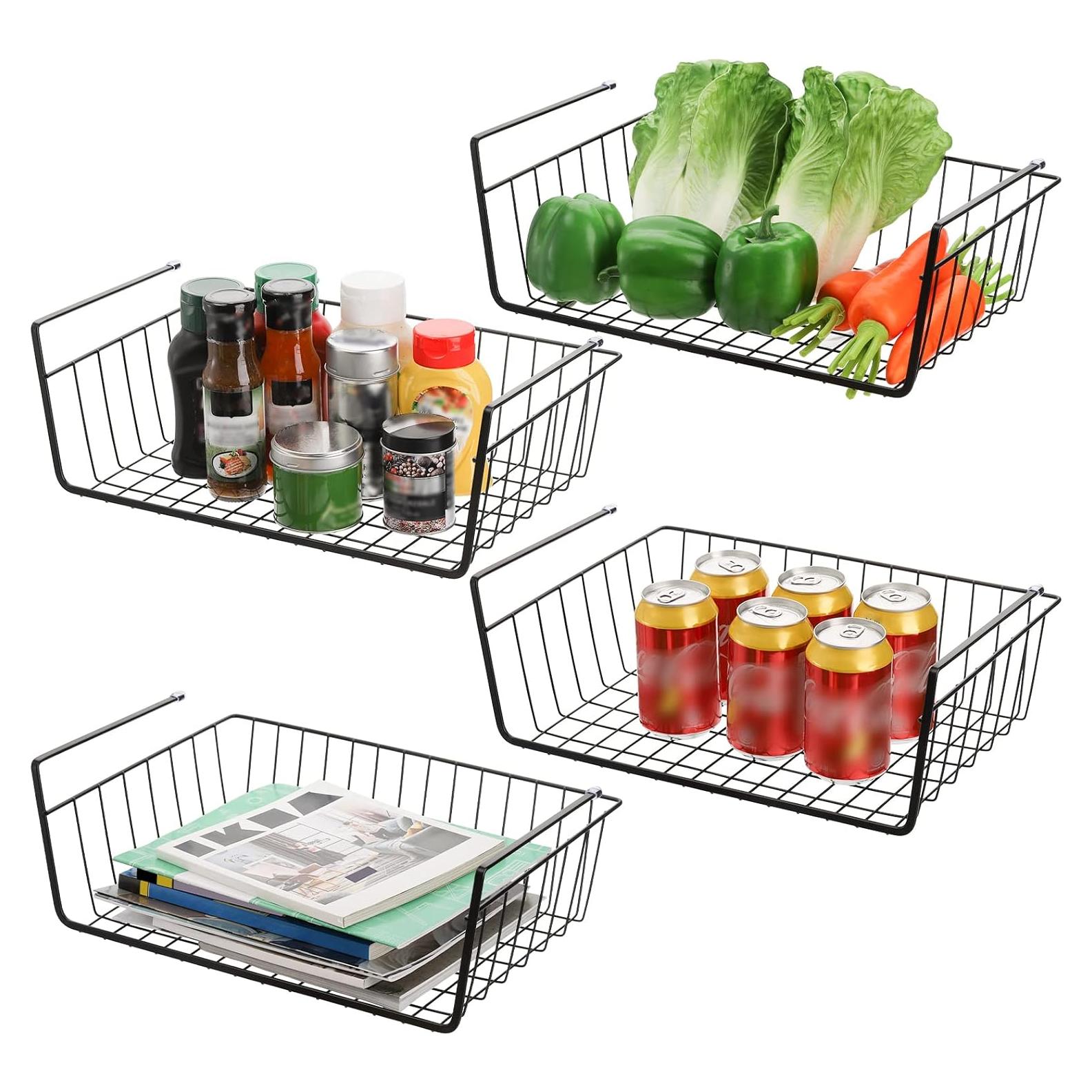 Cestas de Alambre Colgantes Tebery - Paquete de 4 Unidades