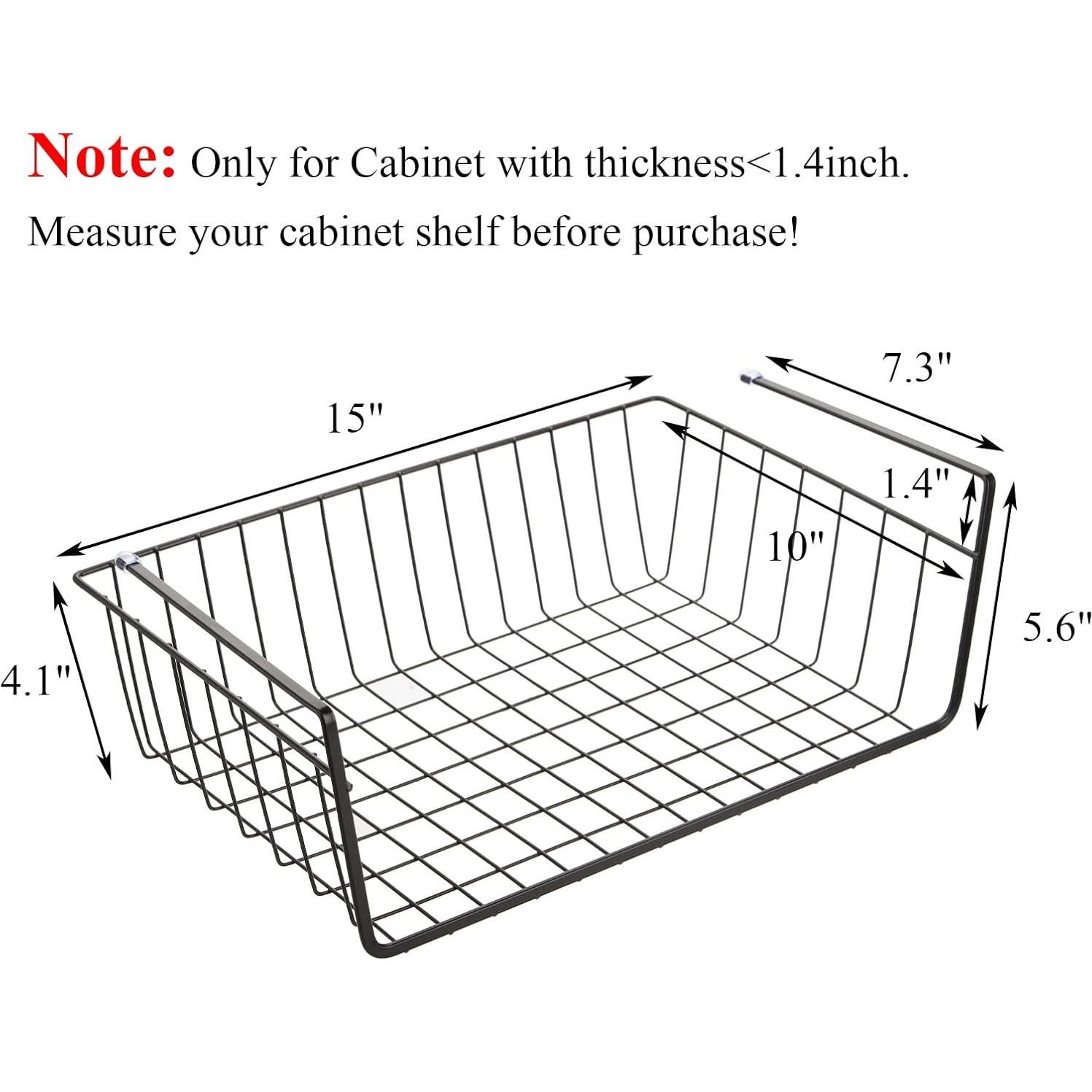 Cestas de Alambre Colgantes Tebery - Paquete de 4 Unidades