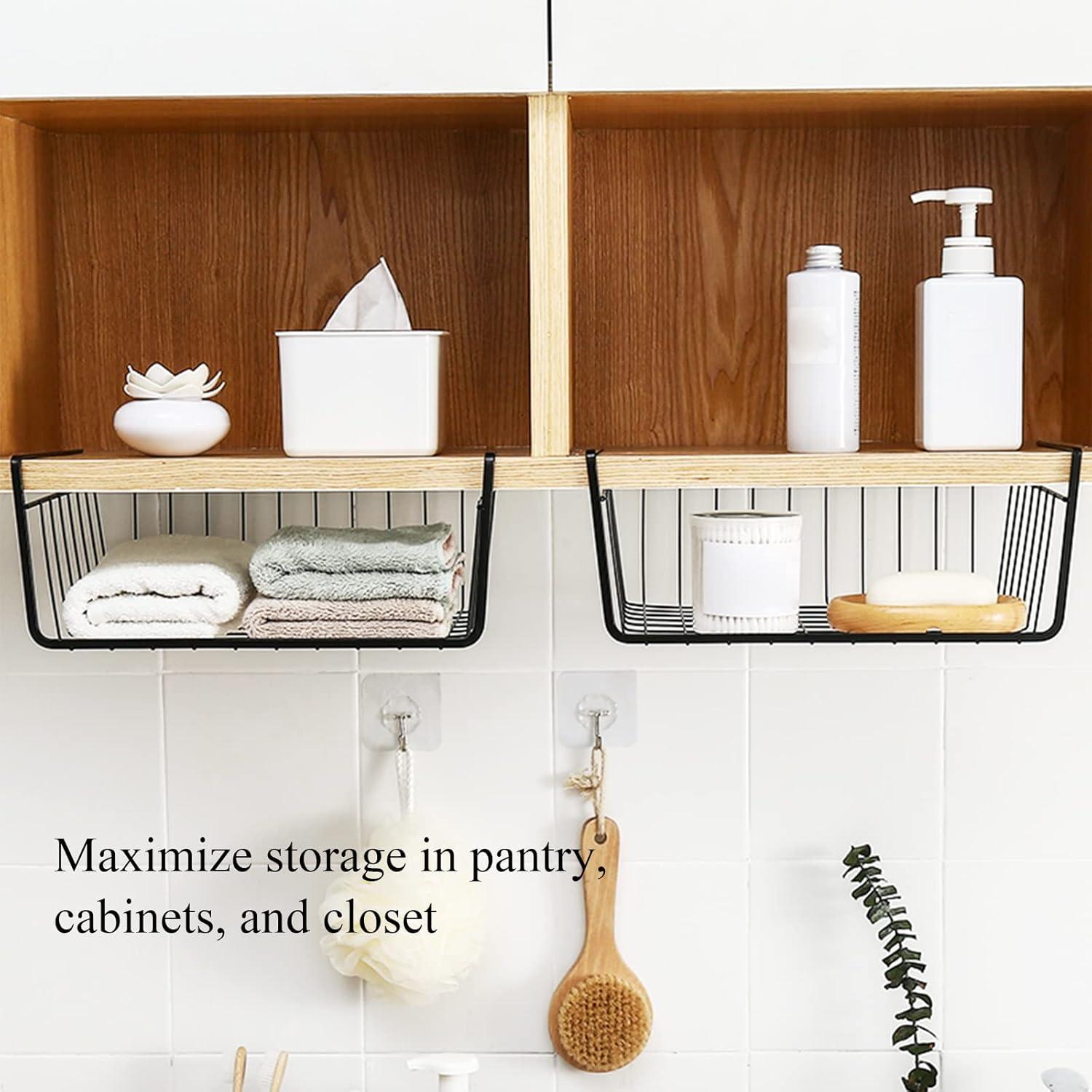 Cestas de Alambre Colgantes Tebery - Paquete de 4 Unidades