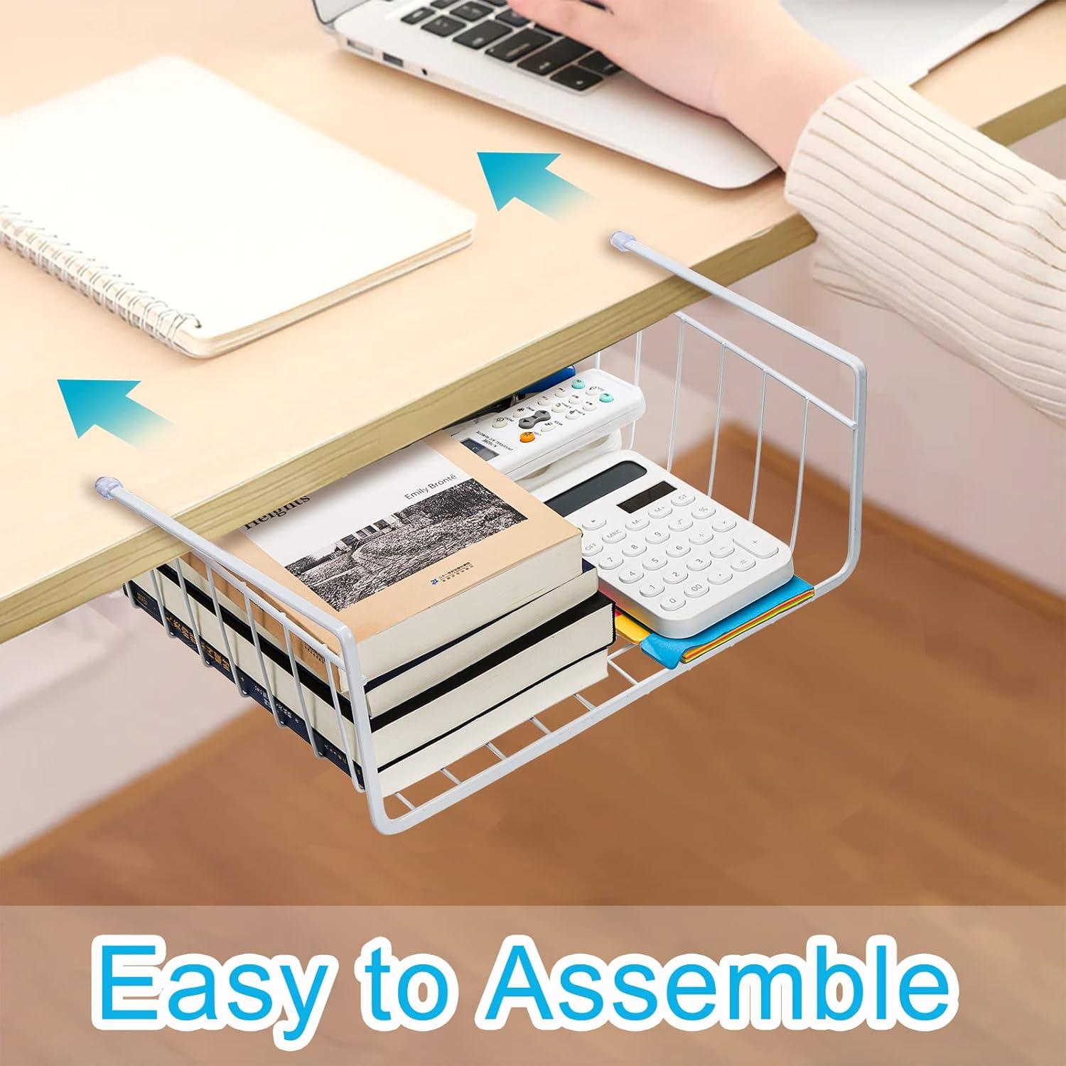 Cestas de Almacenamiento Colgantes Tebery 4 Piezas Blanco