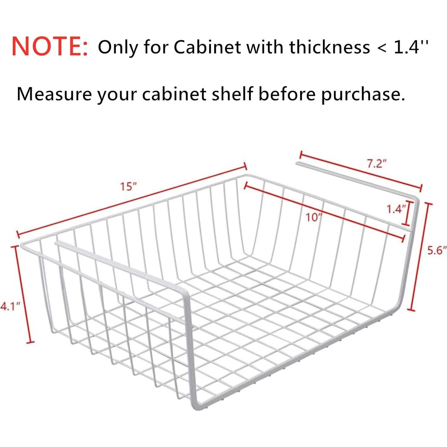 Cestas de Almacenamiento Colgantes Tebery 2 Piezas 38.1x25.4cm