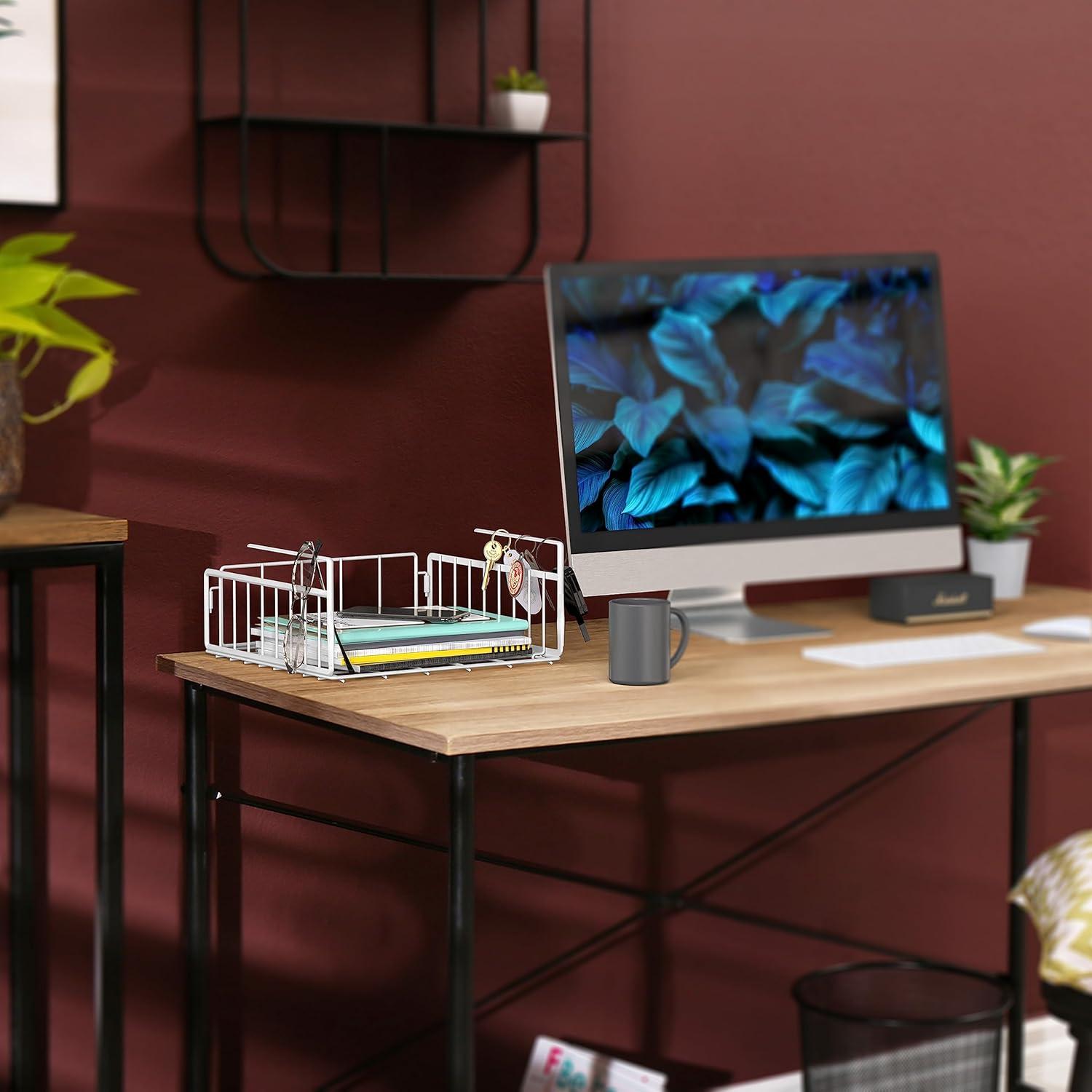 Cesta Bajo Estante Simple Houseware Blanca - 2 Paquetes