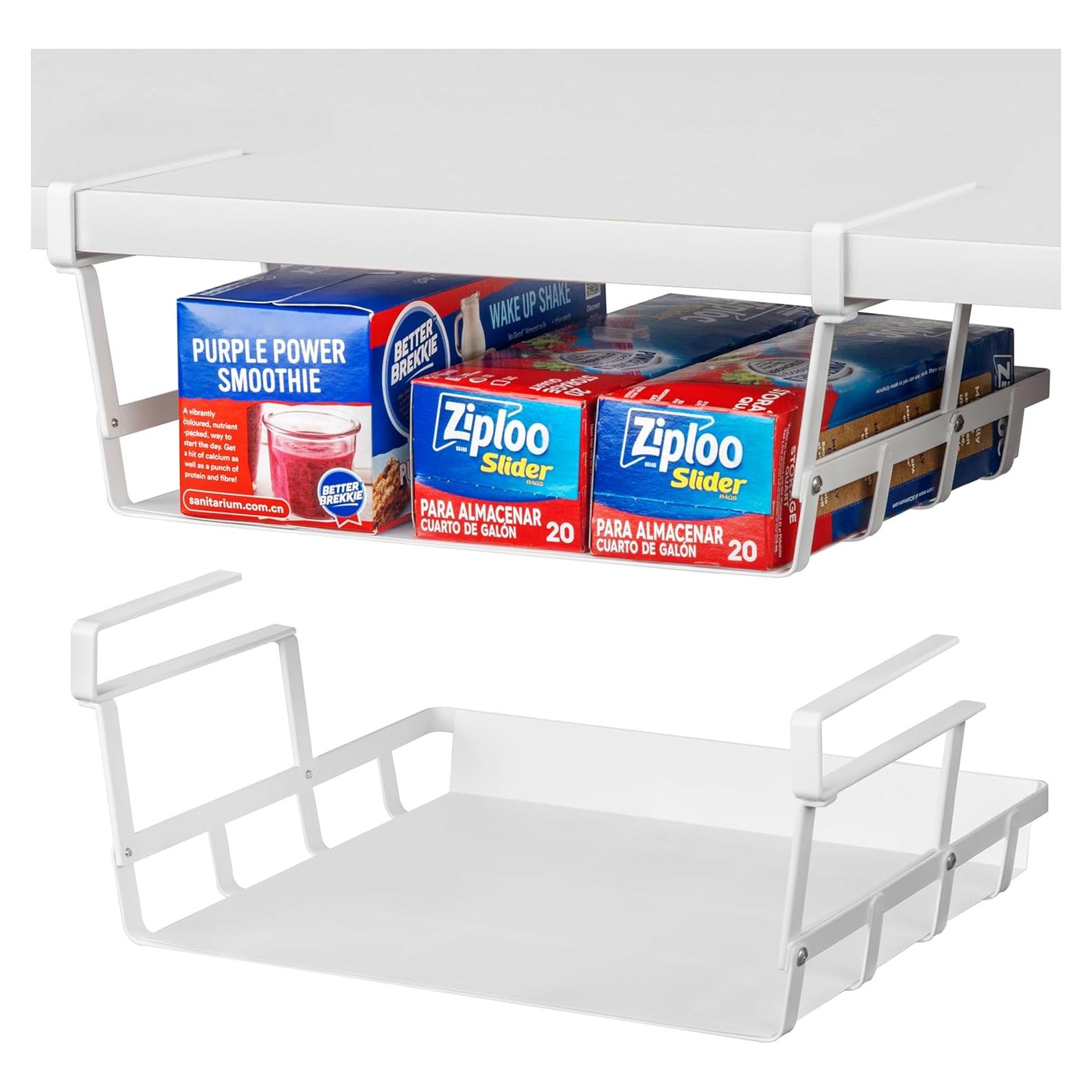 Cesta de Almacenamiento Colgante Abitrothy 2 Paquete Blanca