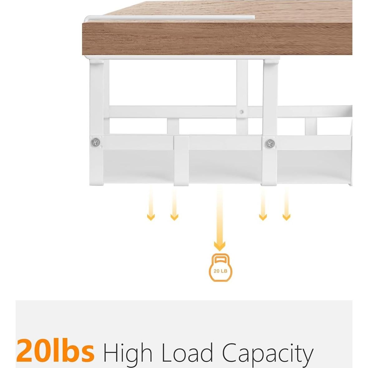 Cesta de Almacenamiento Colgante Abitrothy 2 Paquete Blanca