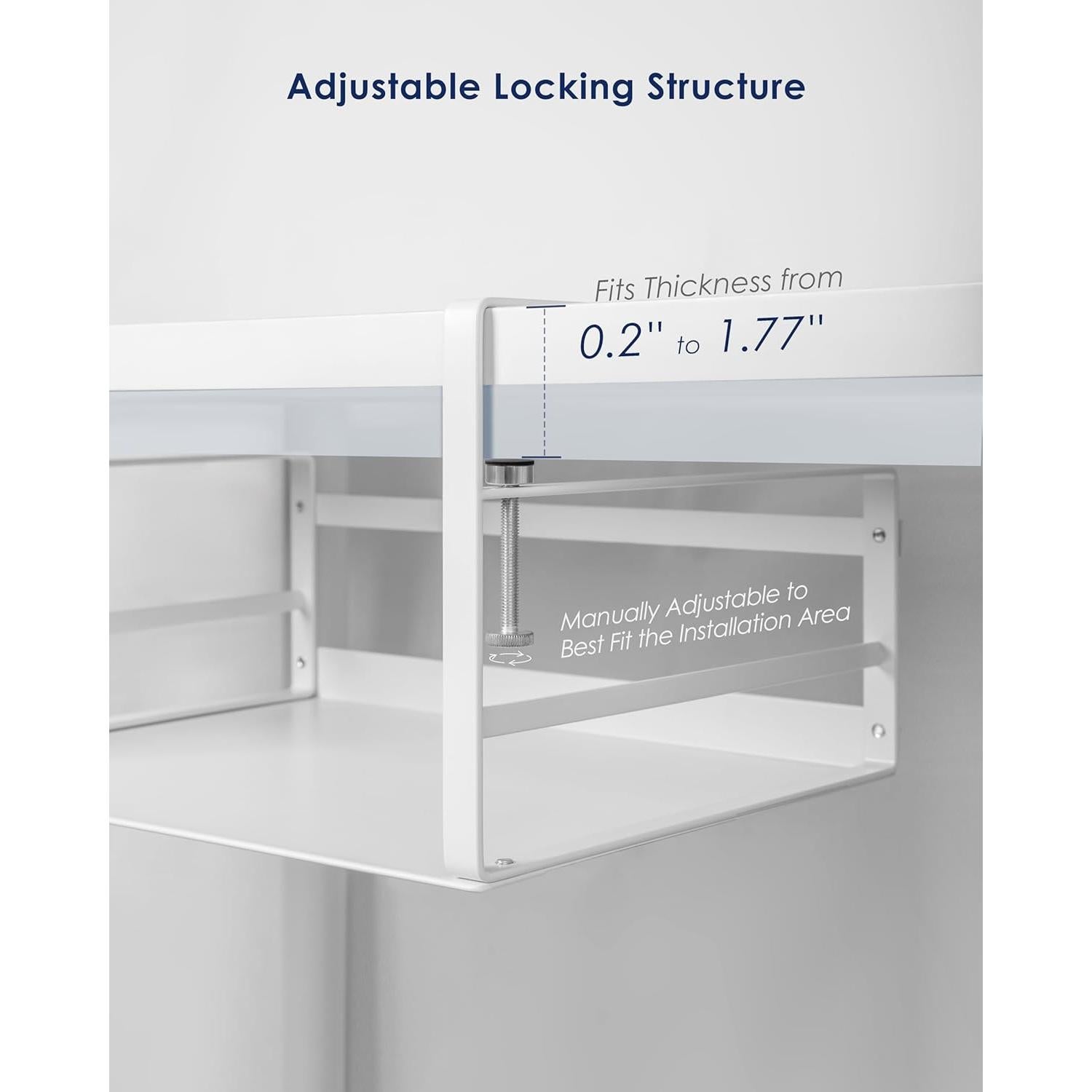 Organizador Bajo Estante Nxconsu 2 Pack Blanco 25x34 cm