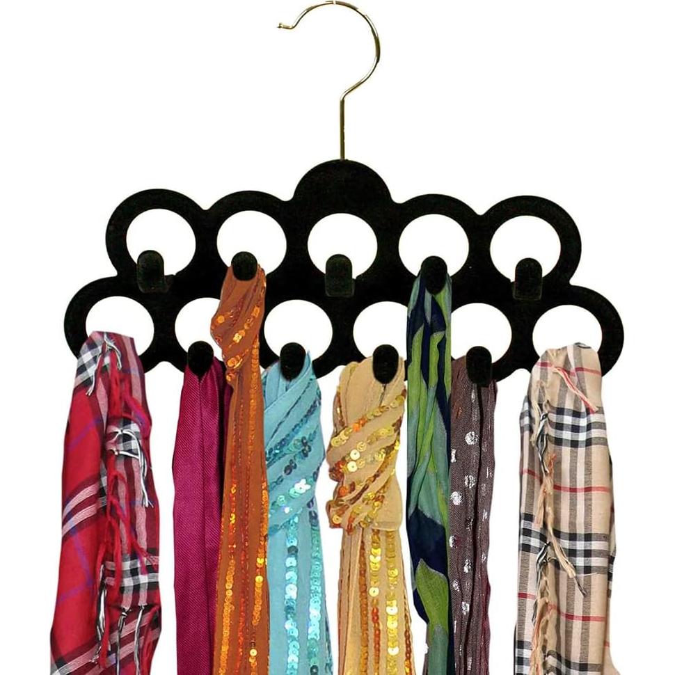 Organizador de Bufandas y Cinturones Home Basics, 3 Piezas