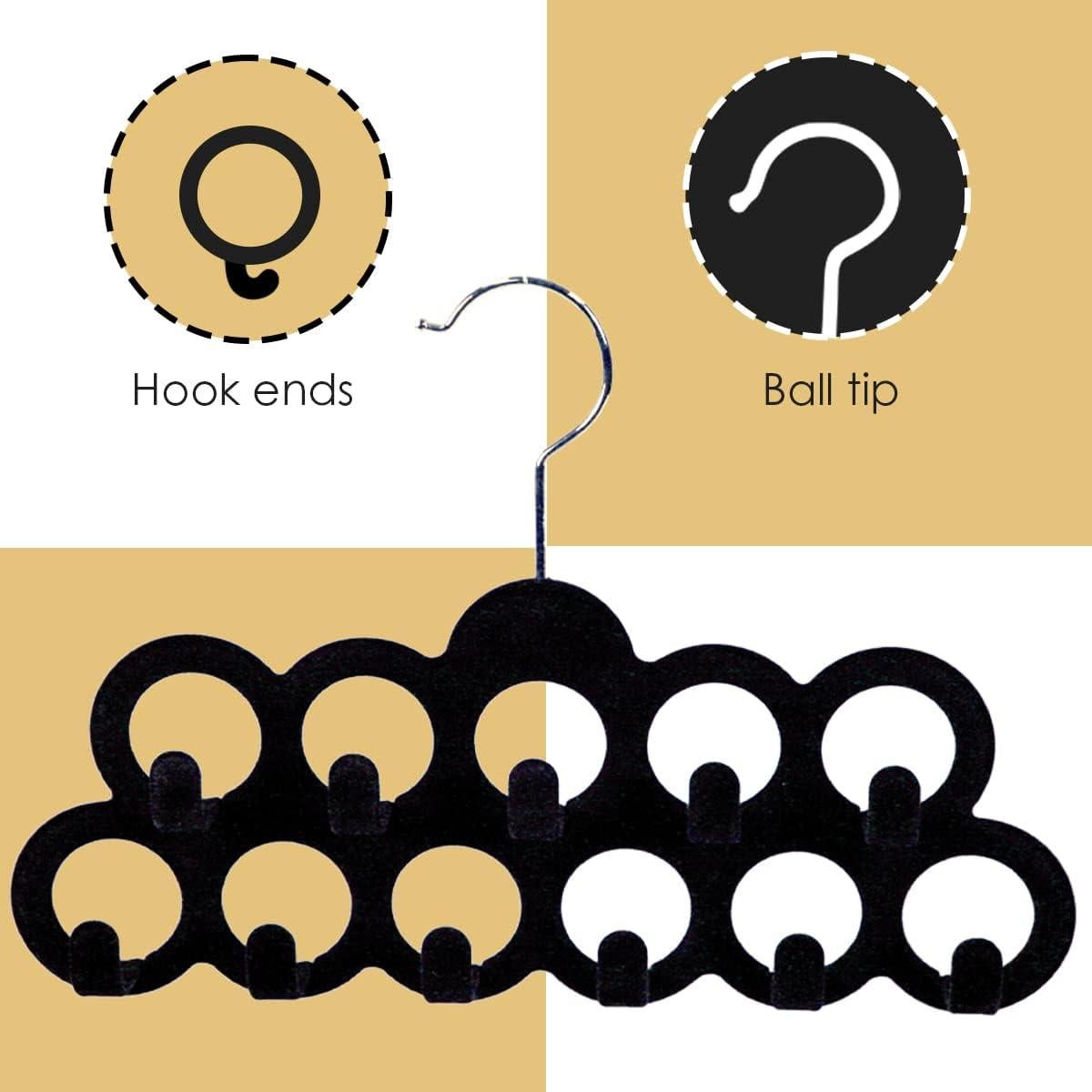 Organizador de Bufandas y Cinturones Home Basics, 3 Piezas