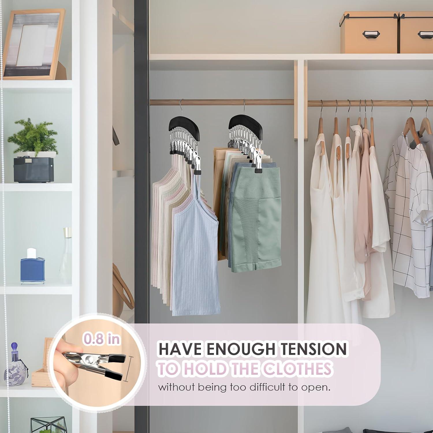 Perchas para Leggings MEILIDY, Organizador de Madera 2 Pcs