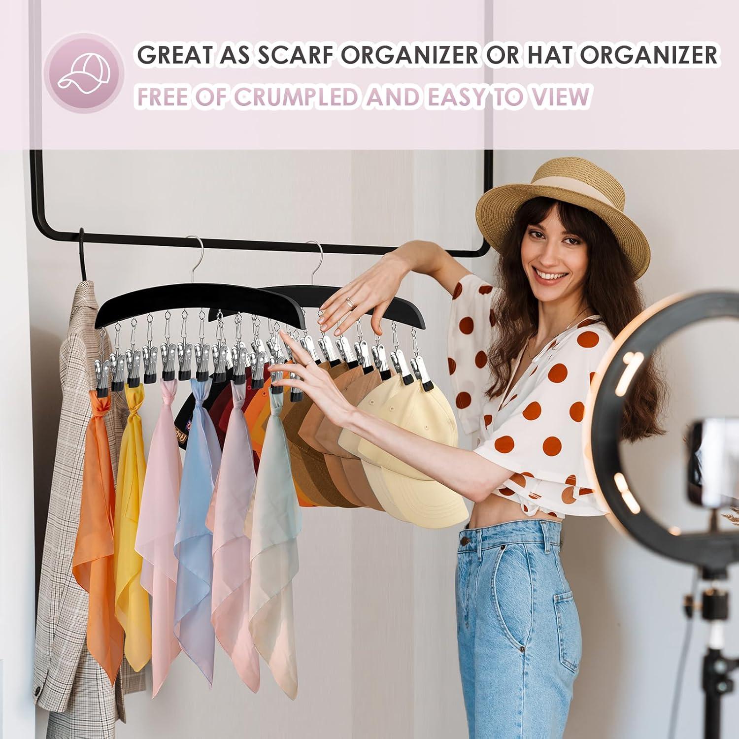 Perchas para Leggings MEILIDY, Organizador de Madera 2 Pcs