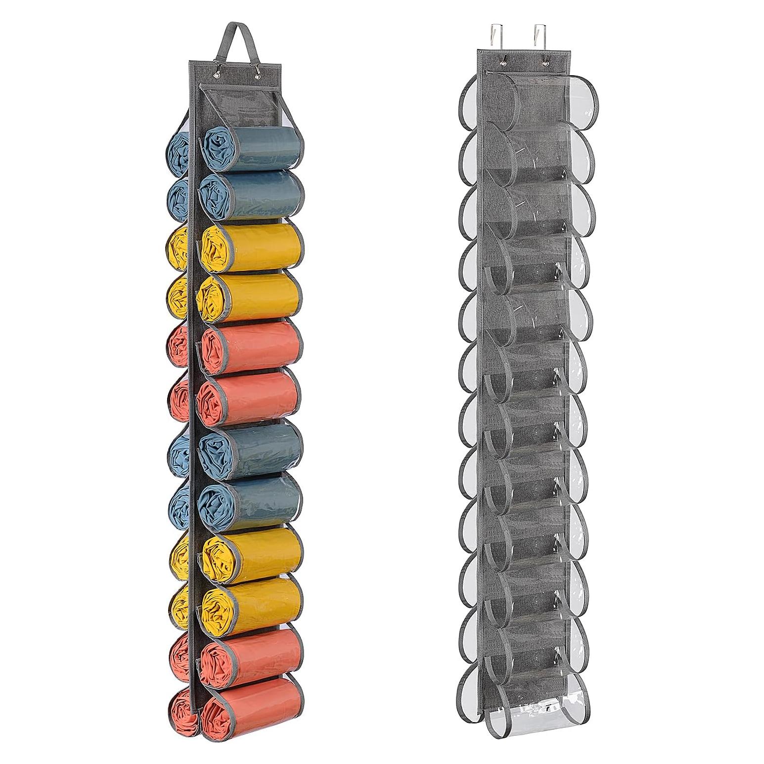 Organizador Colgante de Leggings Lirex 24 Bolsillos Gris