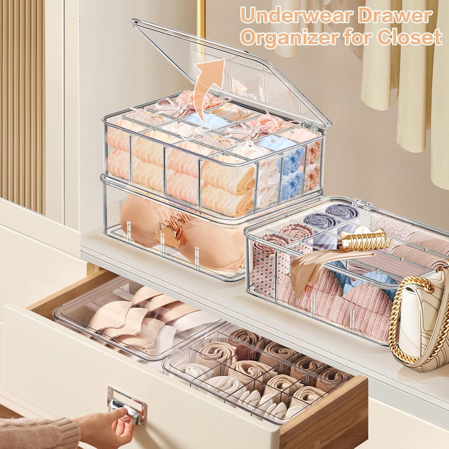 Organizador de Ropa Interior Sunoyar 16 Compartimentos Ajustables