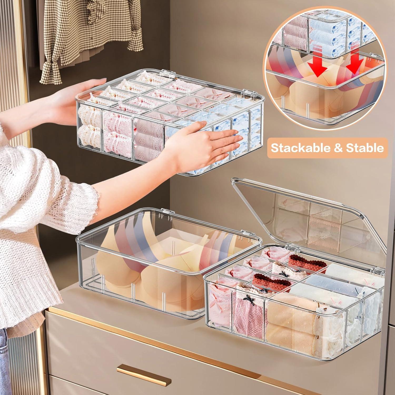 Organizador de Ropa Interior Sunoyar 16 Compartimentos Ajustables