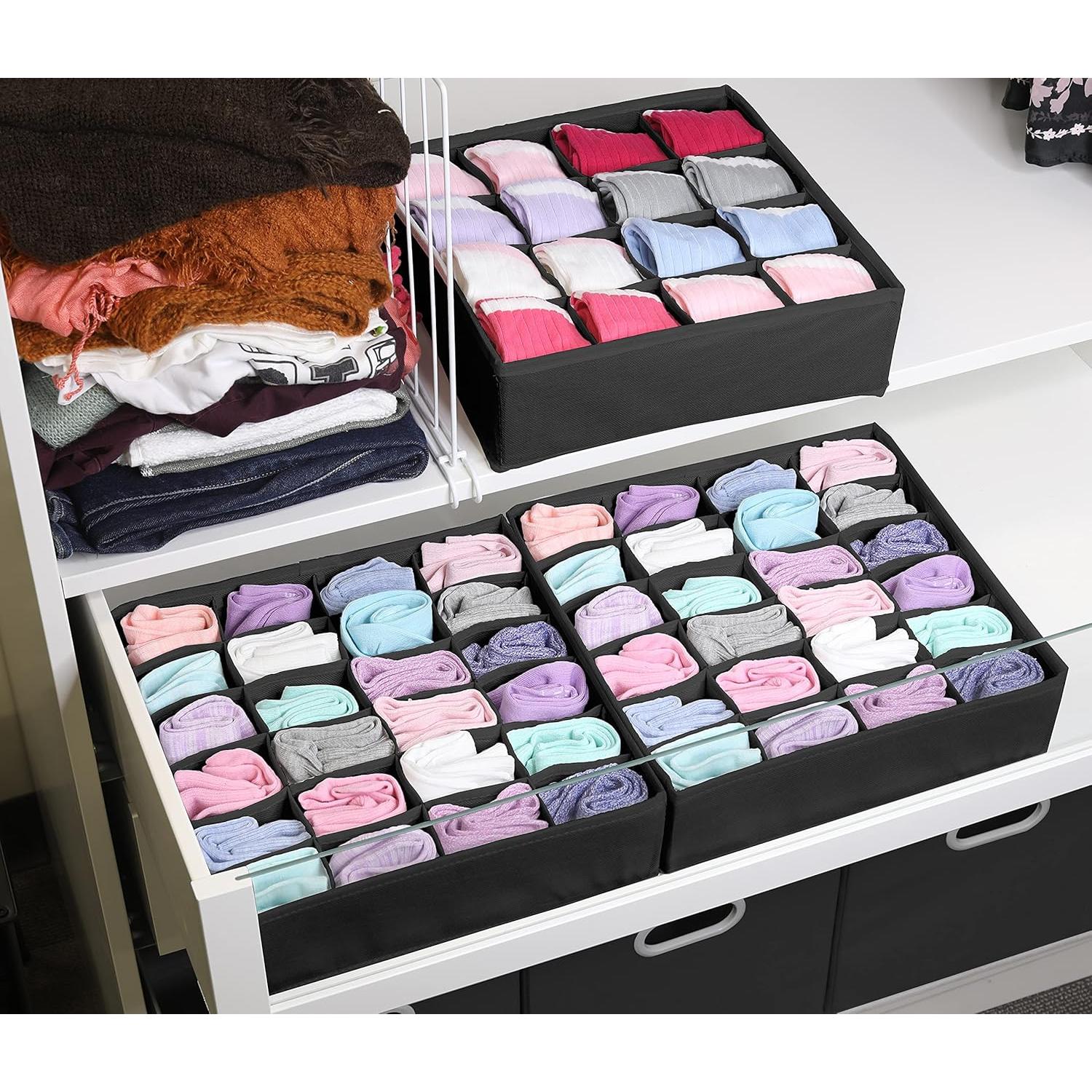 Organizador de Cajones Simple Houseware 3 Paquete Negro