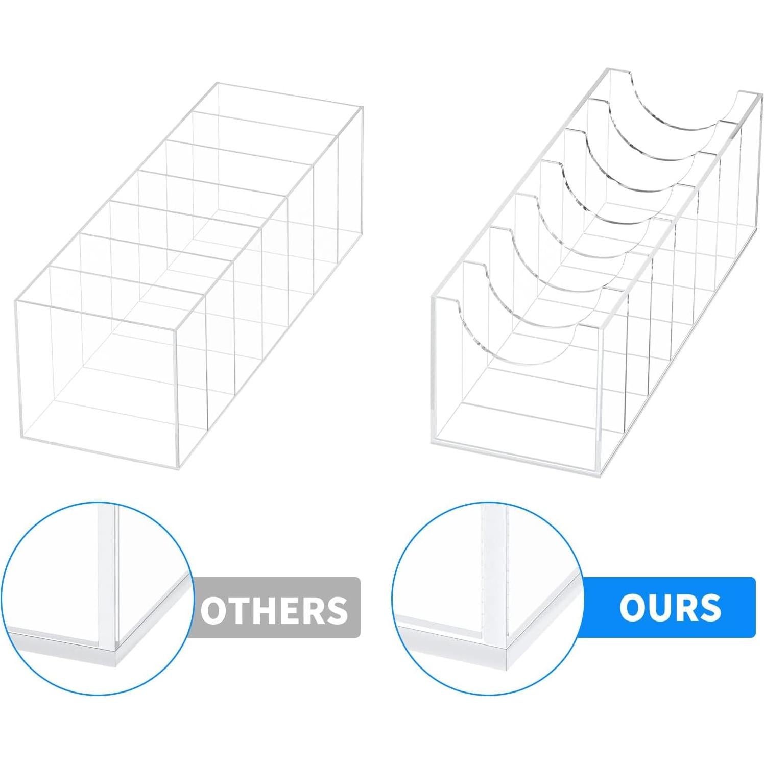 Organizador de Cinturones NIUBEE Acrílico 7 Compartimentos