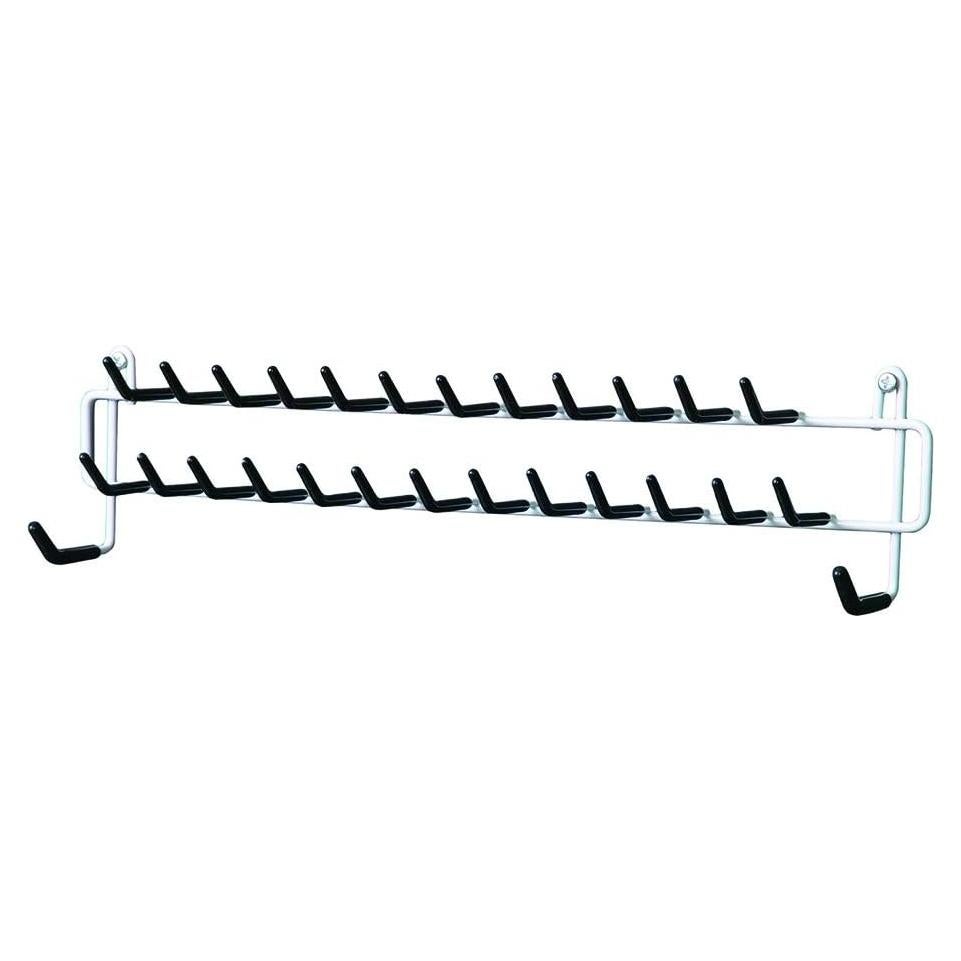Rack para Corbatas y Cinturones ClosetMaid 8051 Blanco 27 Ganchos