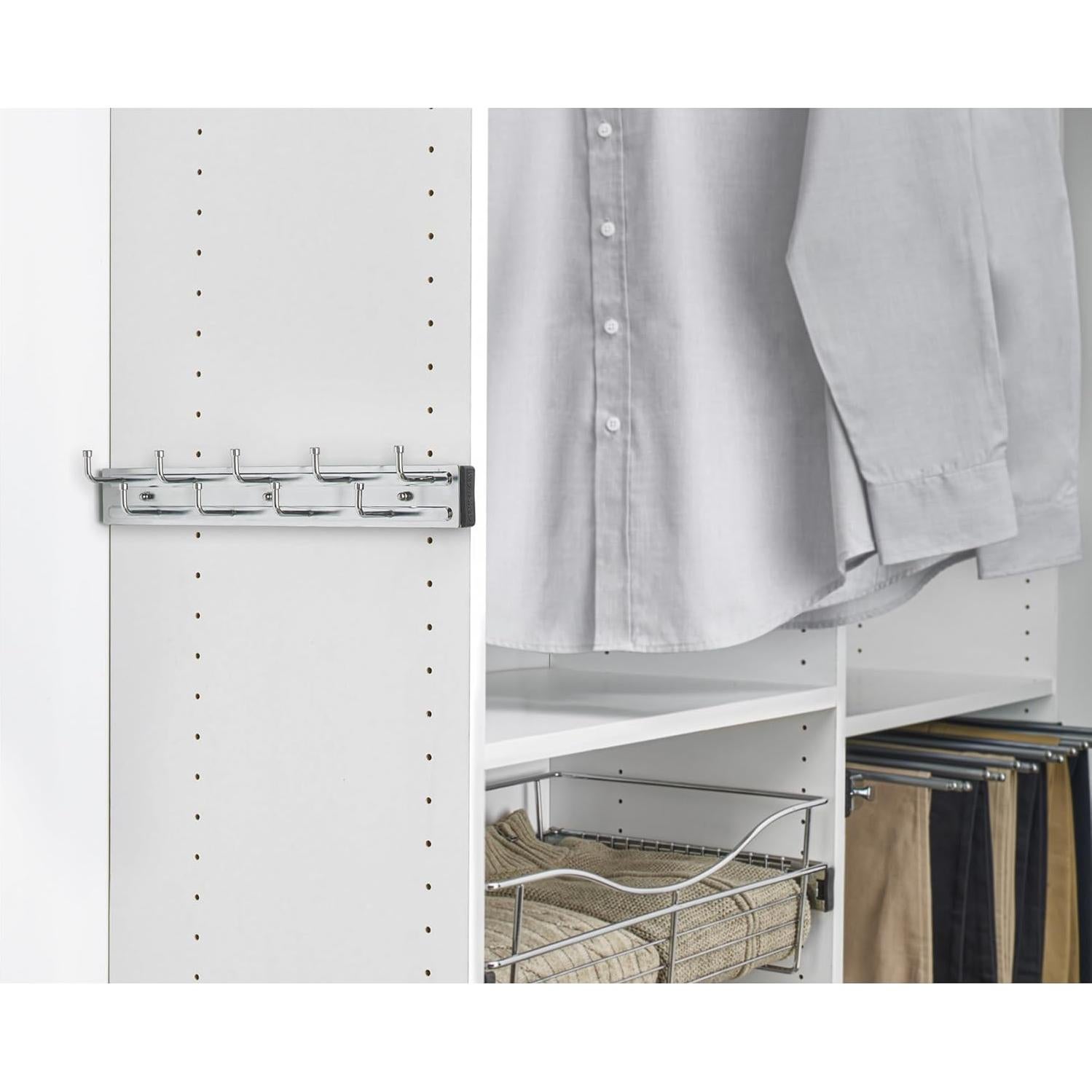 Soporte Extraíble Rev-A-Shelf para Cinturones y Bufandas