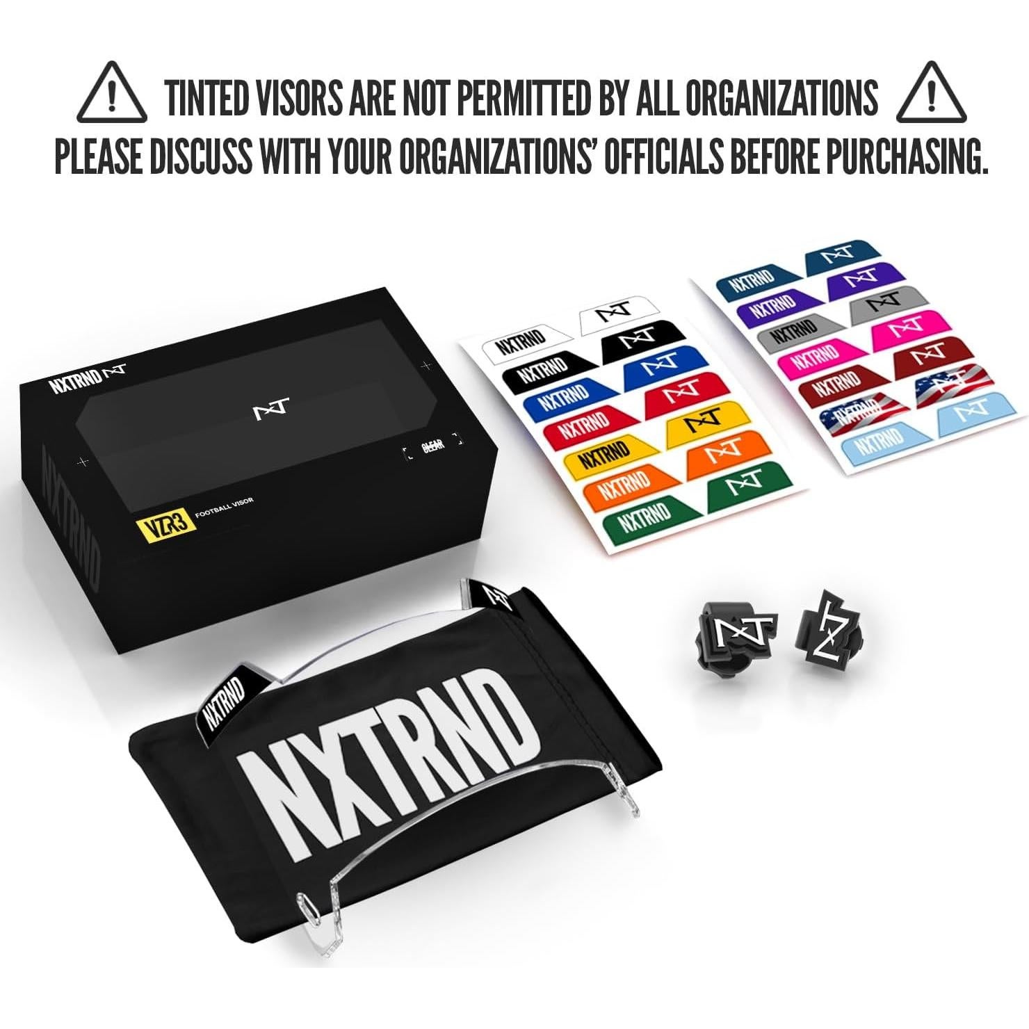 Visera de Fútbol NXTRND VZR3 Curvada Antivaho para Casco