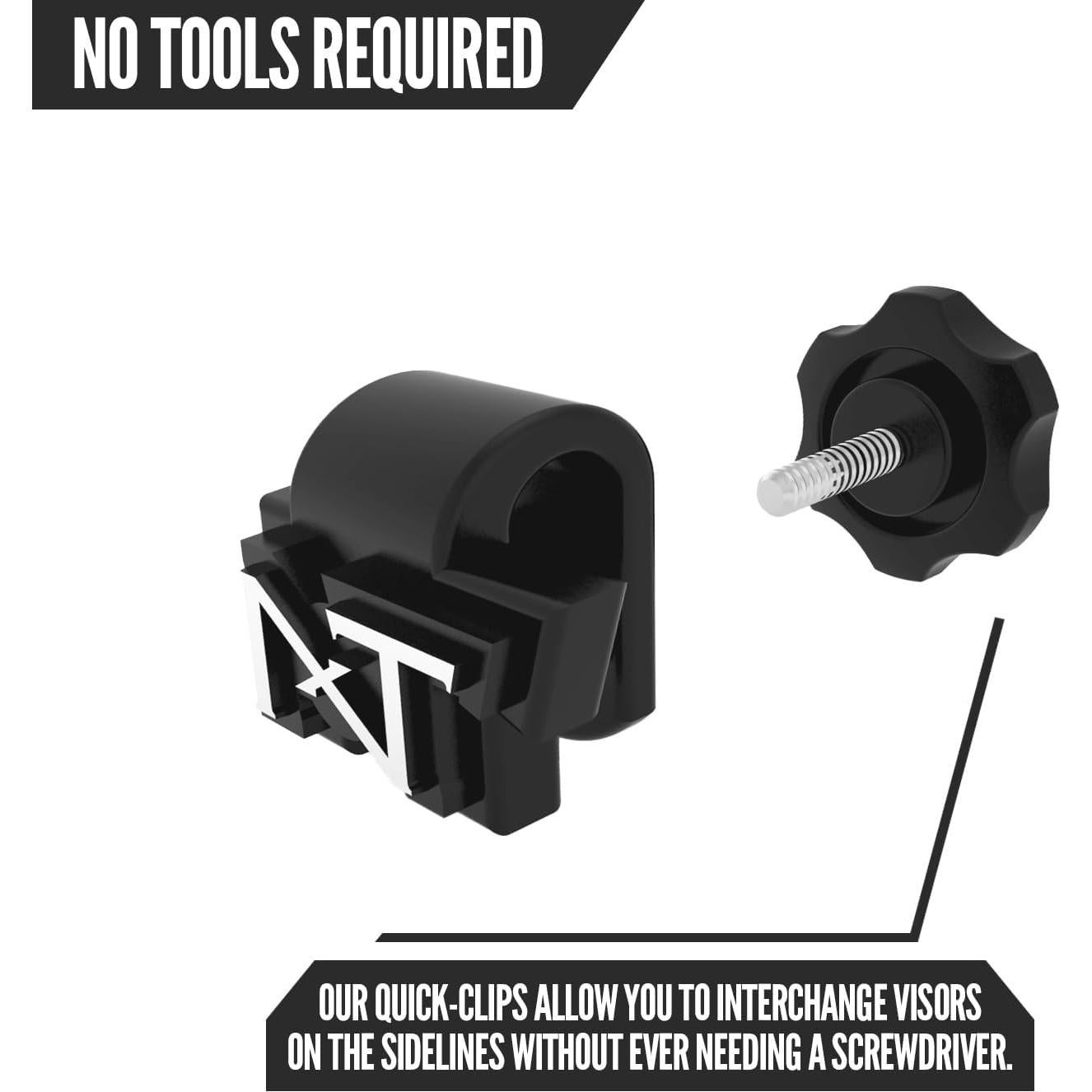 Visera de Fútbol NXTRND VZR3 Curvada Antivaho para Casco