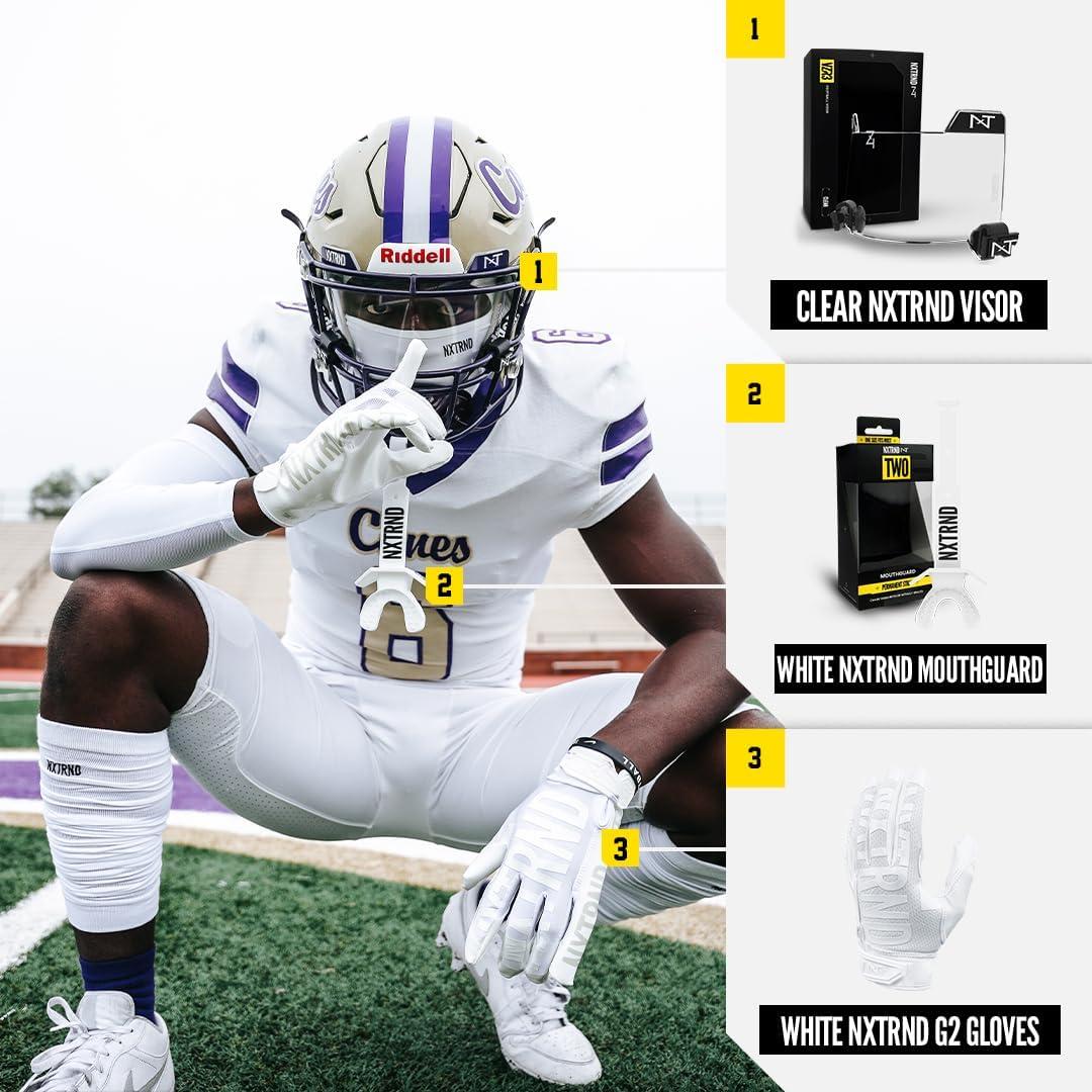 Visera de Fútbol NXTRND VZR3 Curvada Antivaho para Casco