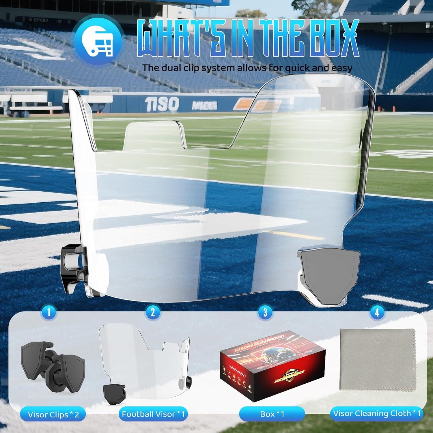 Visera de Fútbol Clara ROMRLD Universal para Cascos