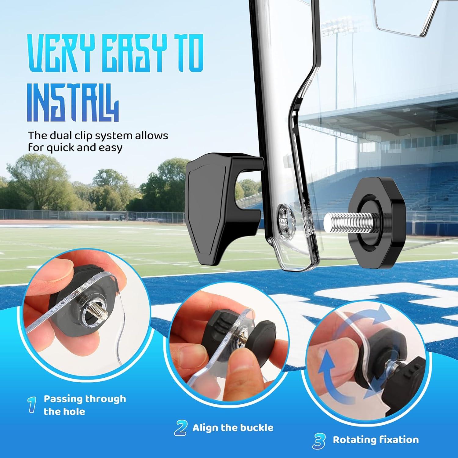 Visera de Fútbol Clara ROMRLD Universal para Cascos