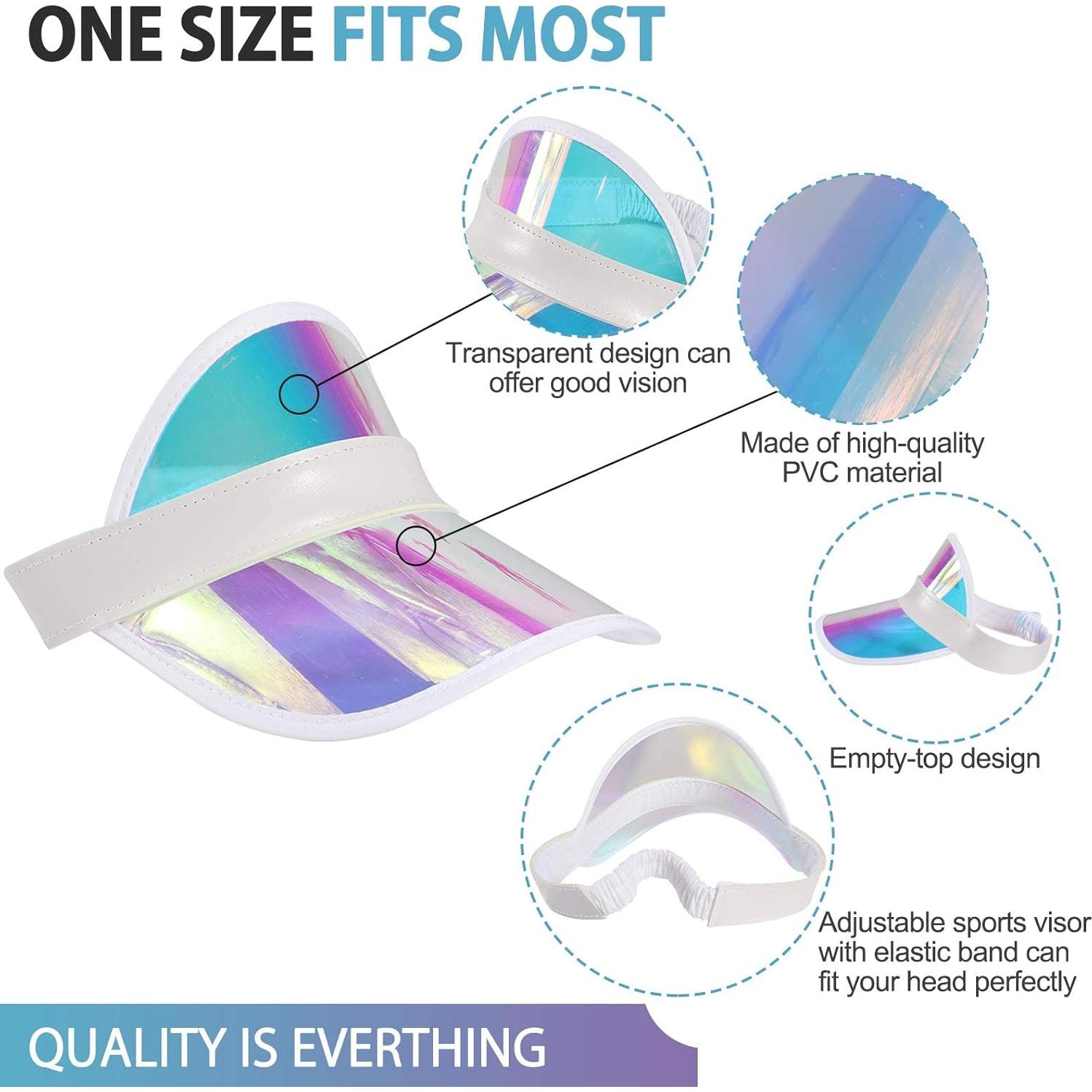 Gorras de Visera para Mujeres Forwe 10 Pack Color Caramelo UV