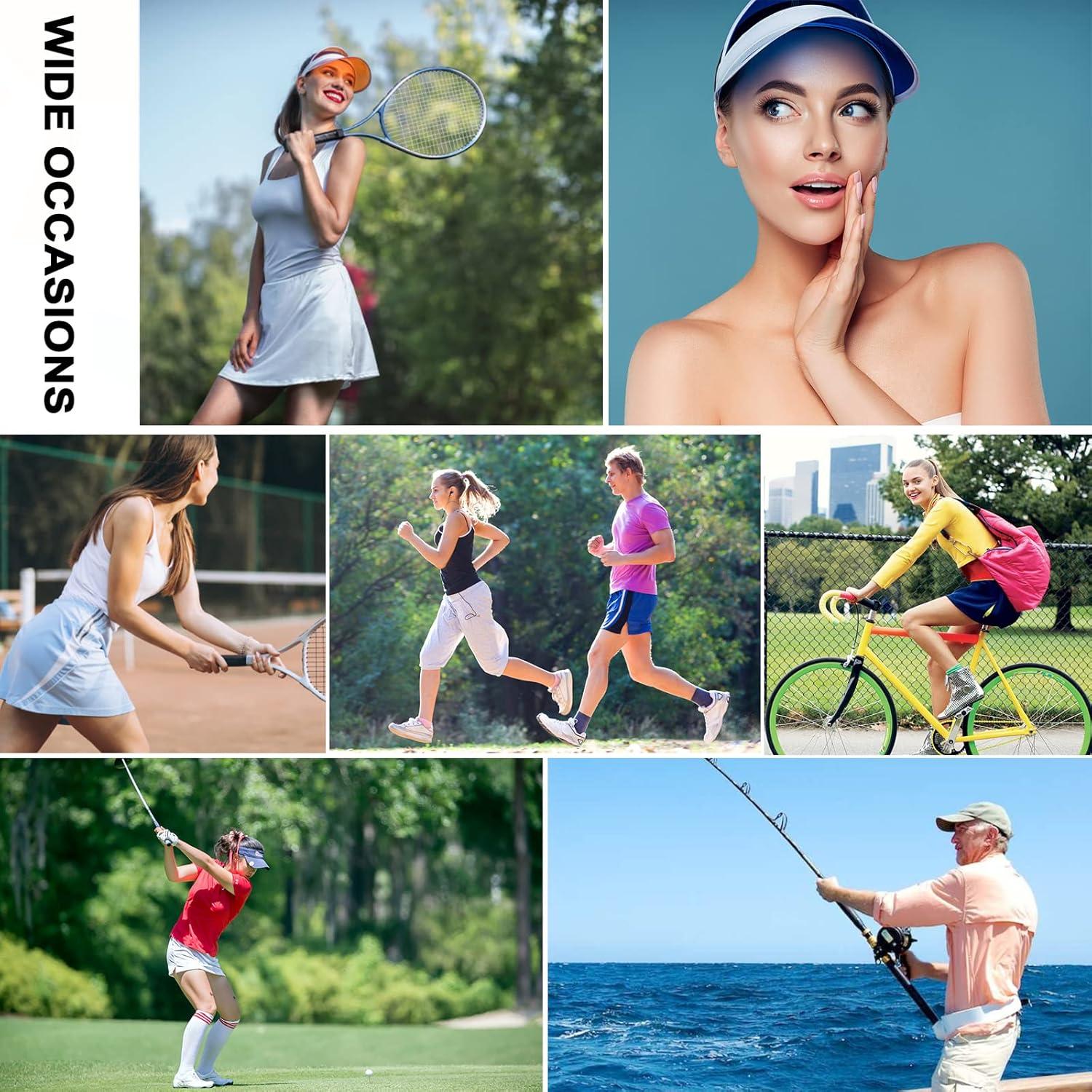 Gorras de Visera para Mujeres Forwe 10 Pack Color Caramelo UV