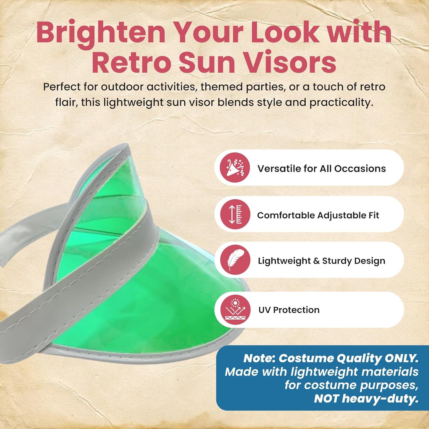 Visera de Plástico Colorido Nicky Bigs Novelties para Mujeres