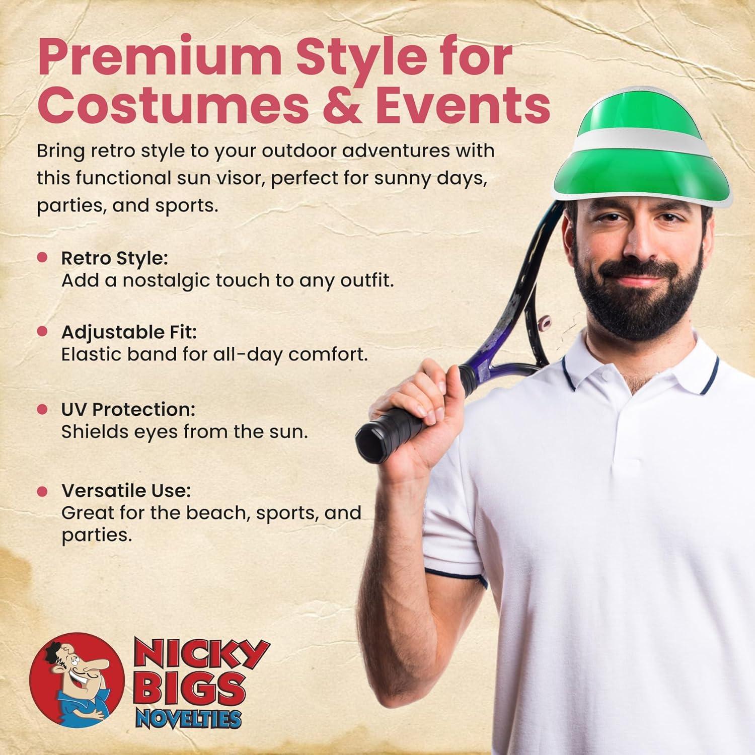 Visera de Plástico Colorido Nicky Bigs Novelties para Mujeres