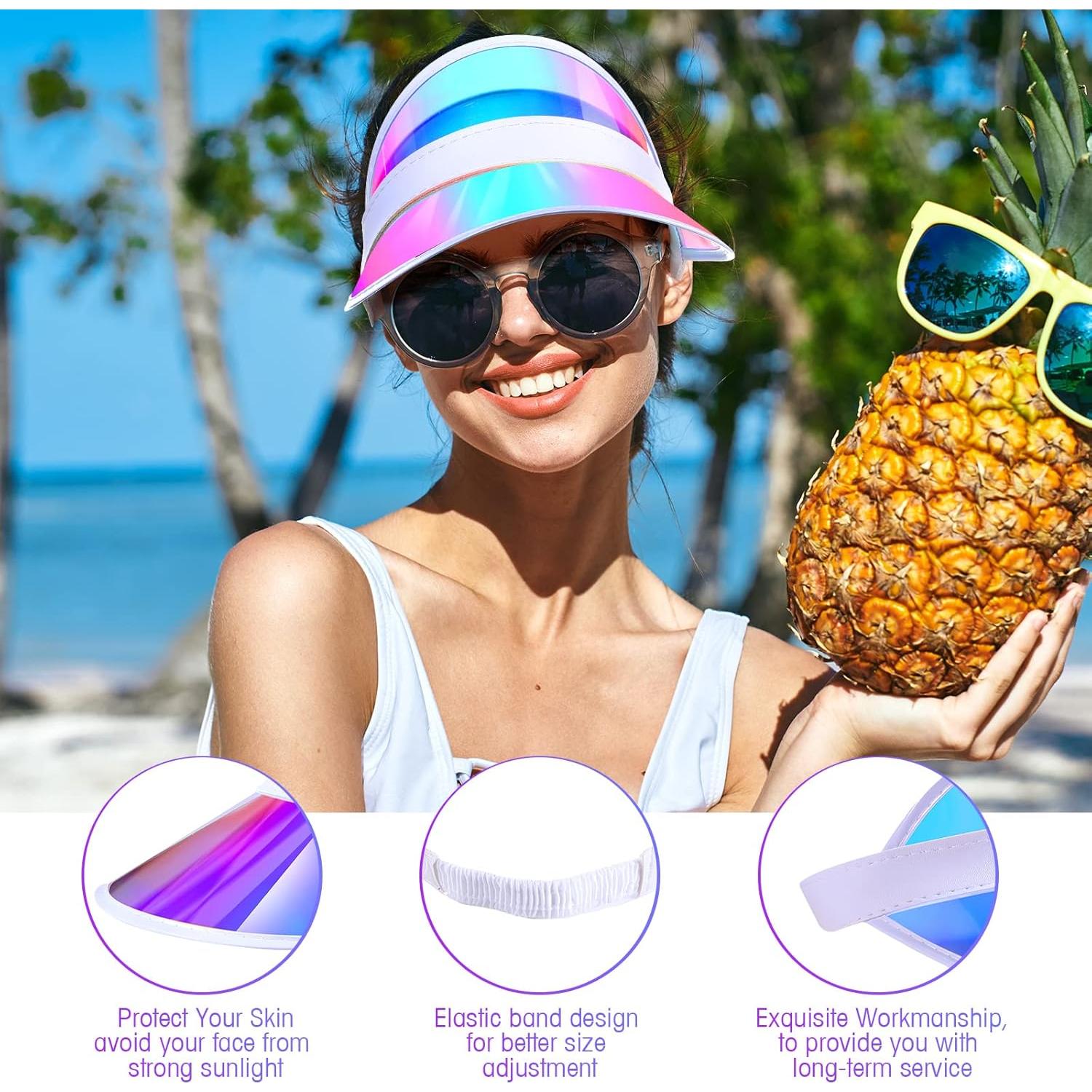 24 Sombreros Visera Solar Ajustables Unittype - Protección UV