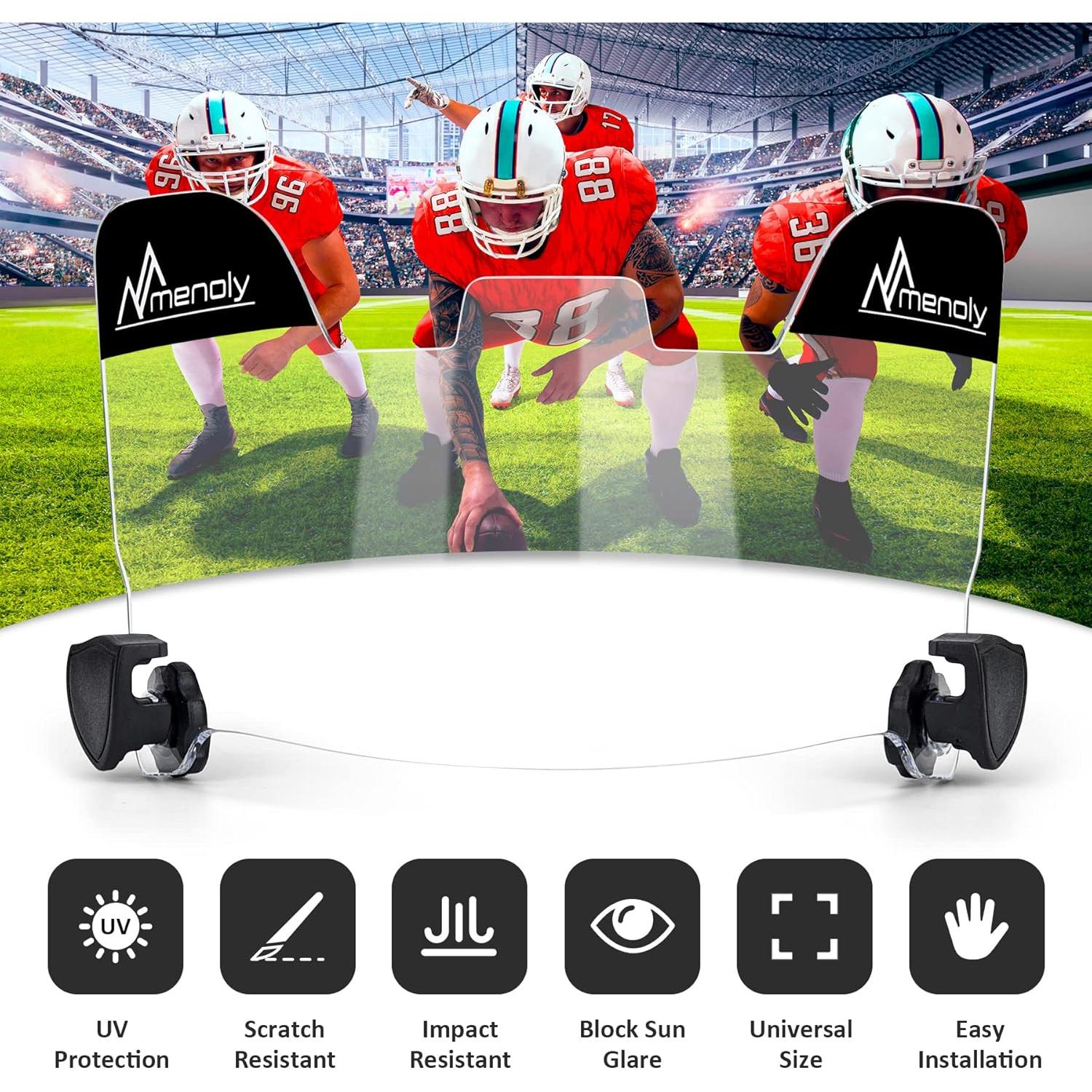 Visera de Fútbol MENOLY BDF092B, Resistente a Rayones y UV